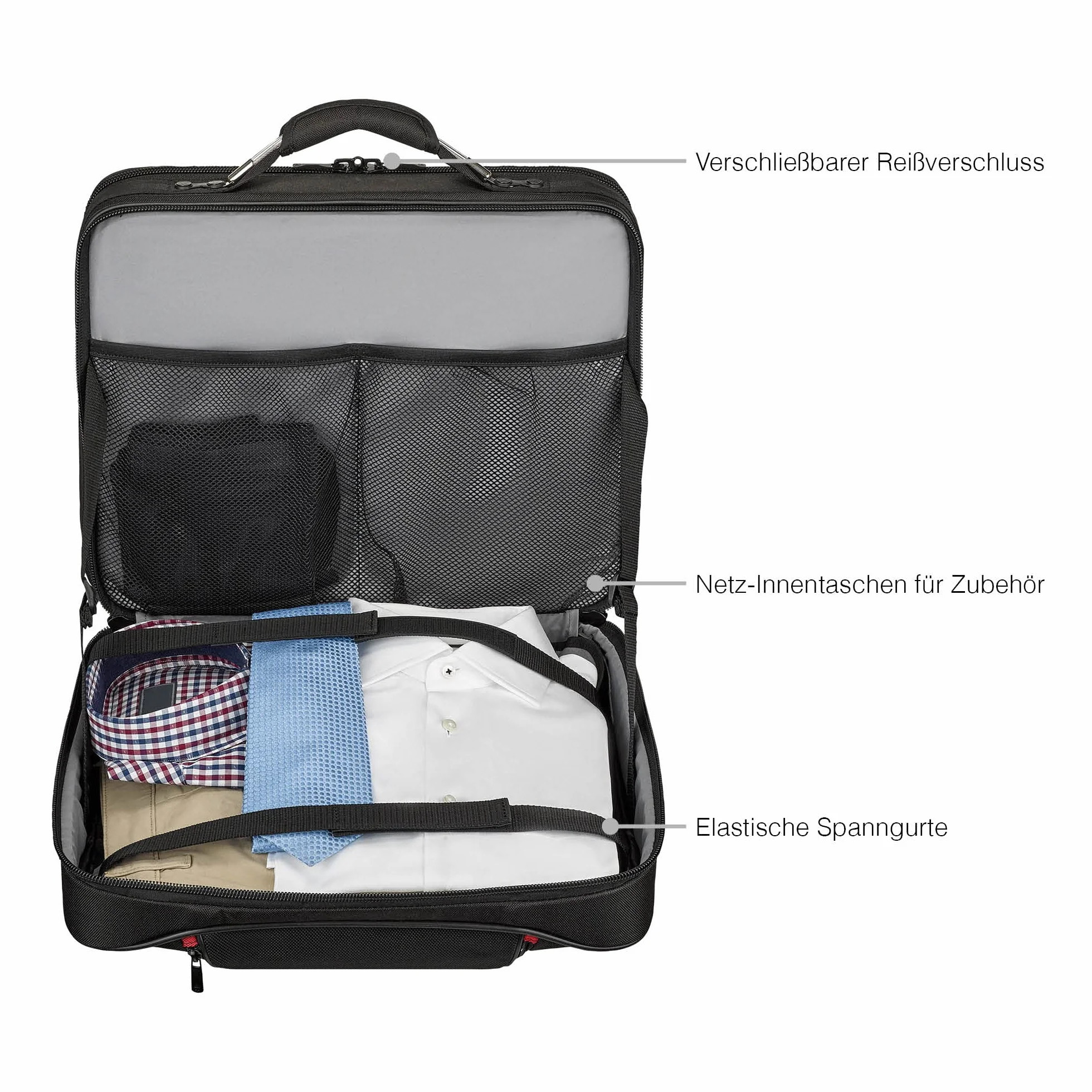 WENGER Synergy torba na laptopa, aktówka z kieszenią na notebooka, organizer, biuro, biznes, podróż, czarna