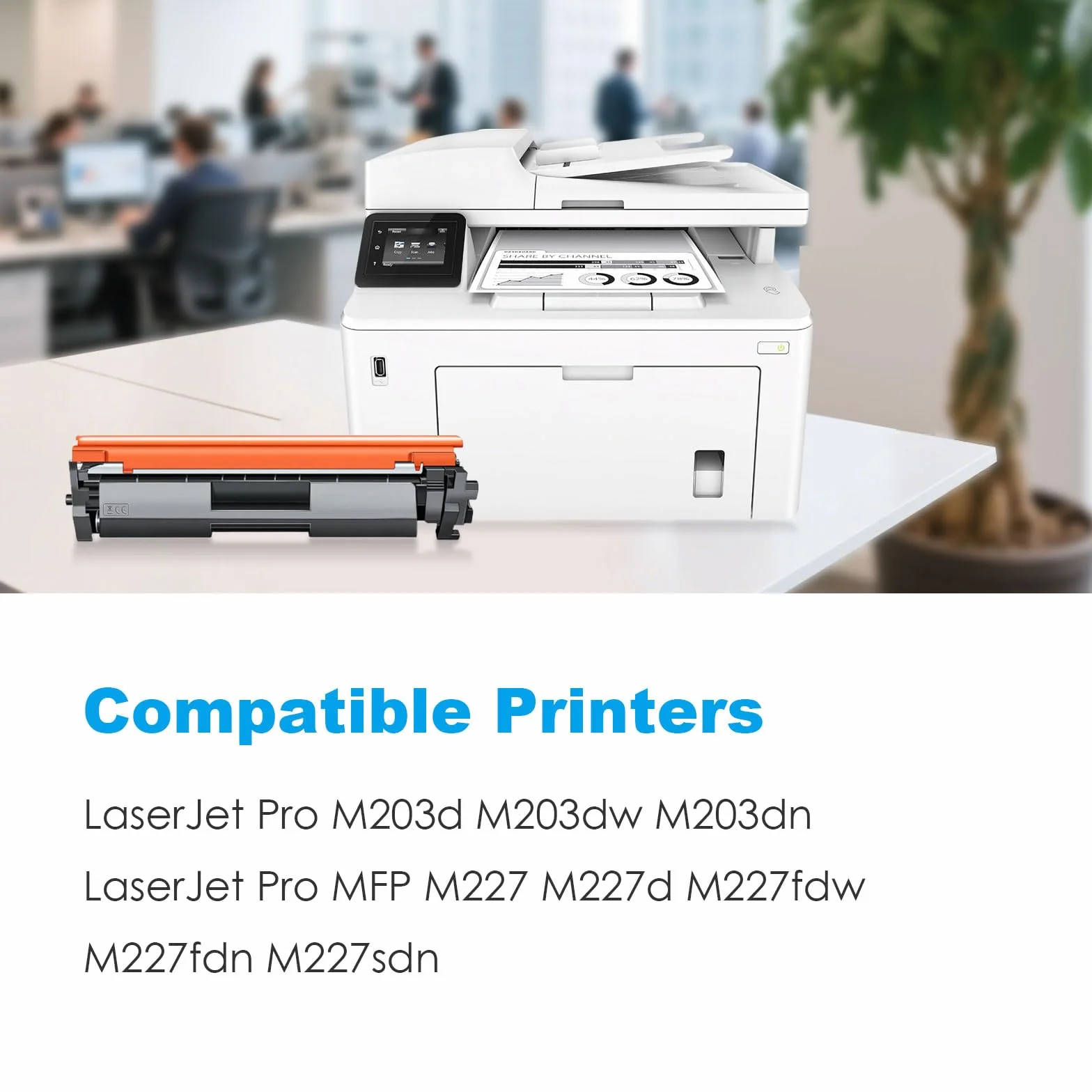 30 A toner czarny zamiennik do drukarki HP 30X 30A CF230X CF230A do LaserJet Pro MFP M203dw M227fdw M227fdn M203dn M227sdn M203d M203d M203d (2 sztuki) - z chipem