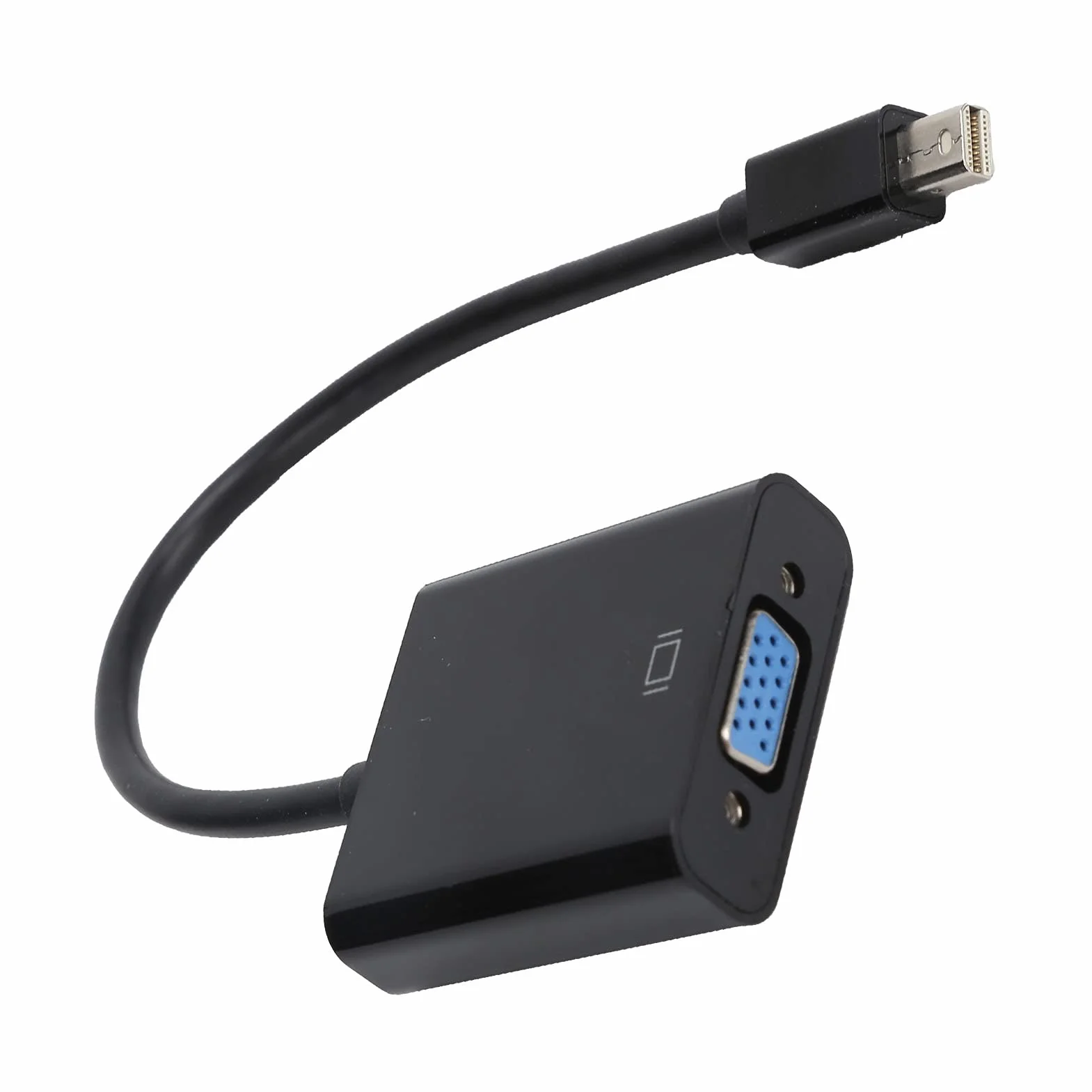 Adapter Mini DisplayPort na VGA, adapter męski na żeński, adapter Mini DP na VGA do ThinkPad i innych urządzeń z interfejsem Mini DP