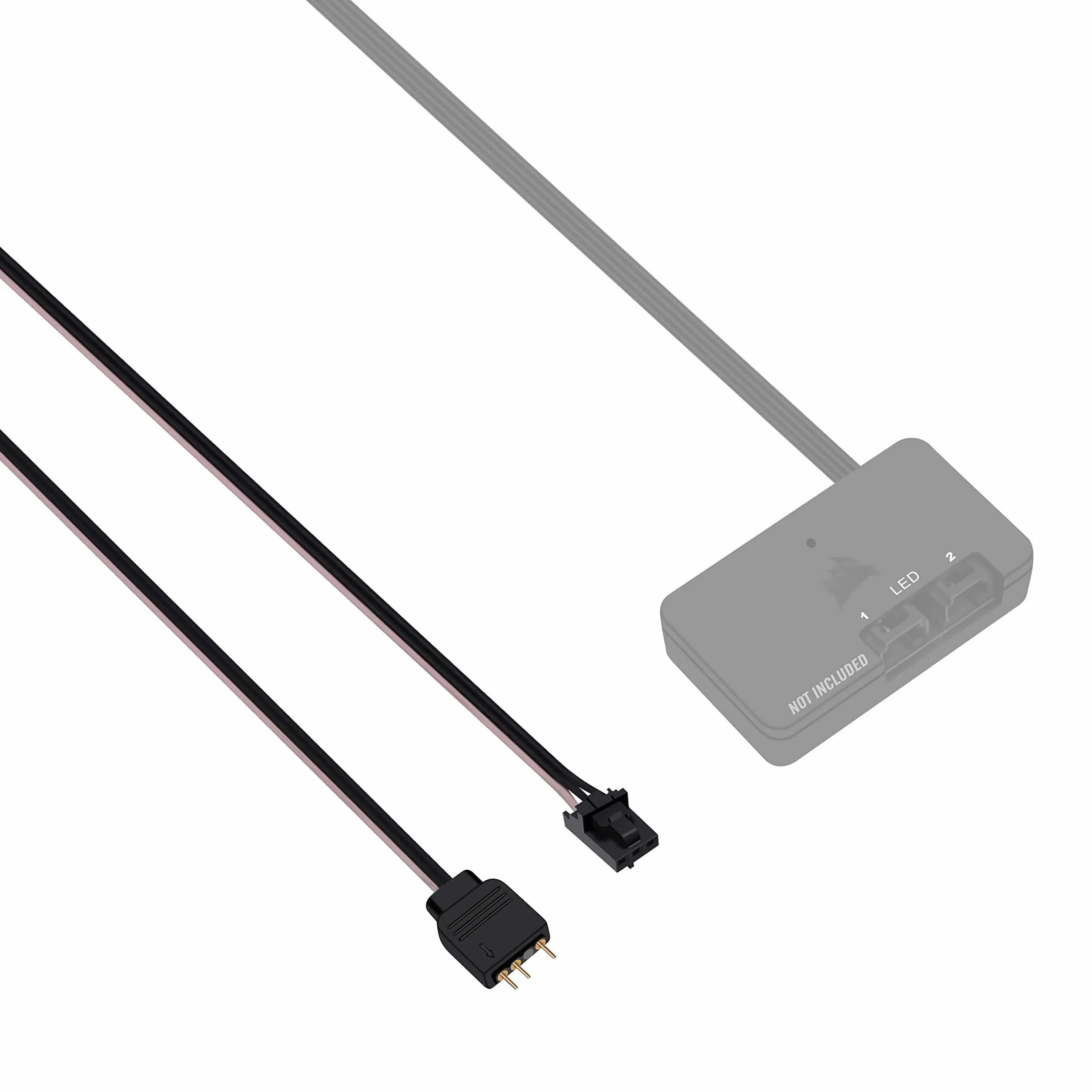 EZDIY-FAB Adapter kabel do Corsair Lighting Node Pro i ICUE Commander PRO, RGB, ARGB 5V, 3-pin