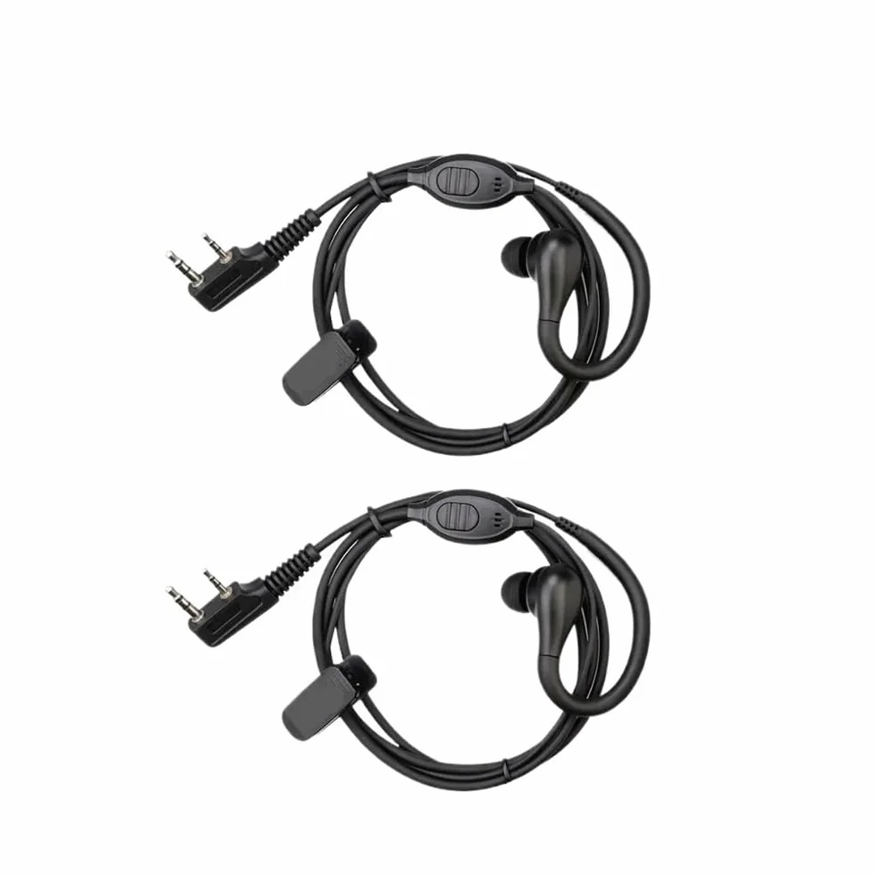 EEK007 2-stykowy zaczep na ucho, słuchawki douszne Walkie Talkie pasujące do Retevis RB618 H777 RT622, radiotelefon dwukierunkowy pasuje do Kenwood/pasuje do Baofeng(20pcs)