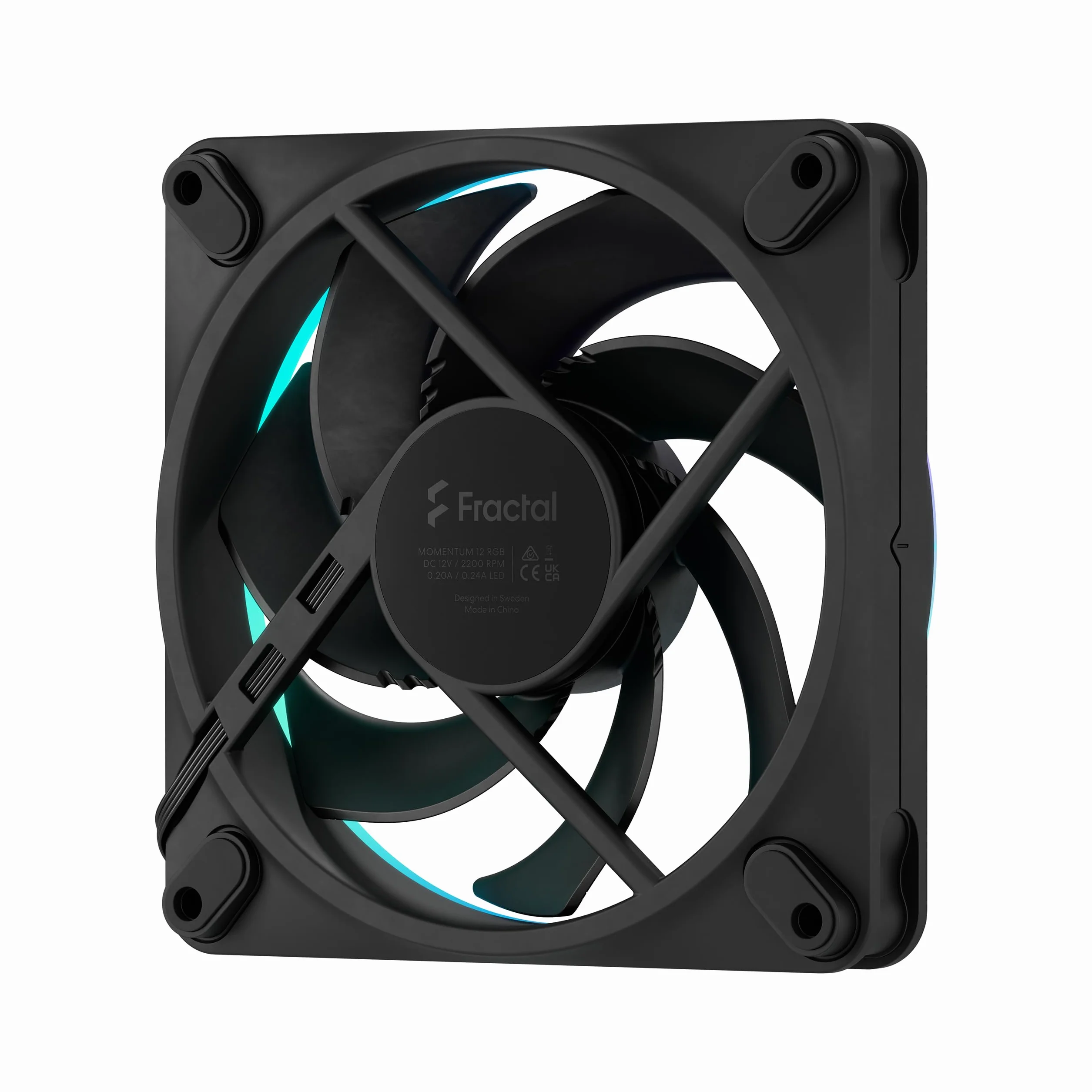 Fractal Design Momentum 12 RGB, czarny - wentylator komputerowy
