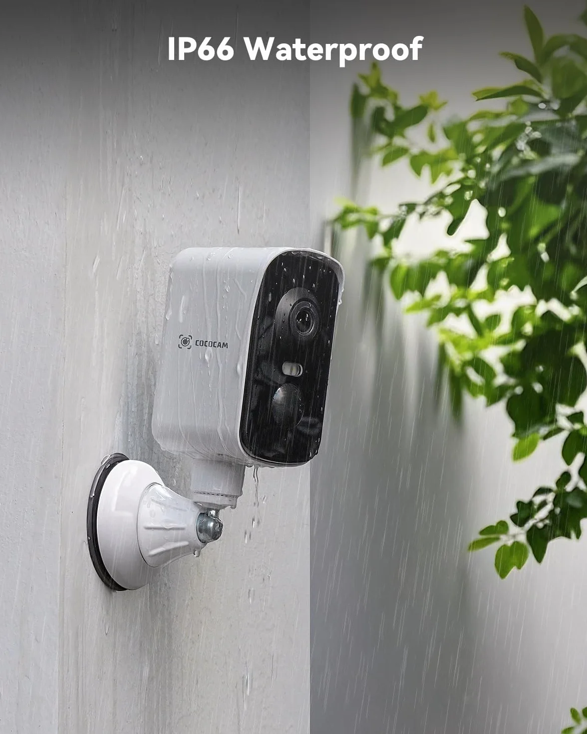 COCOCAM 4G przenośna magnetyczna bezprzewodowa kamera bezpieczeństwa, kamera 2K do wewnątrz/na zewnątrz do kampera/na kemping/podróż, obrót 300°, bateria 10000 Ahm, wykrywanie ludzi PIR(bez WIFI)