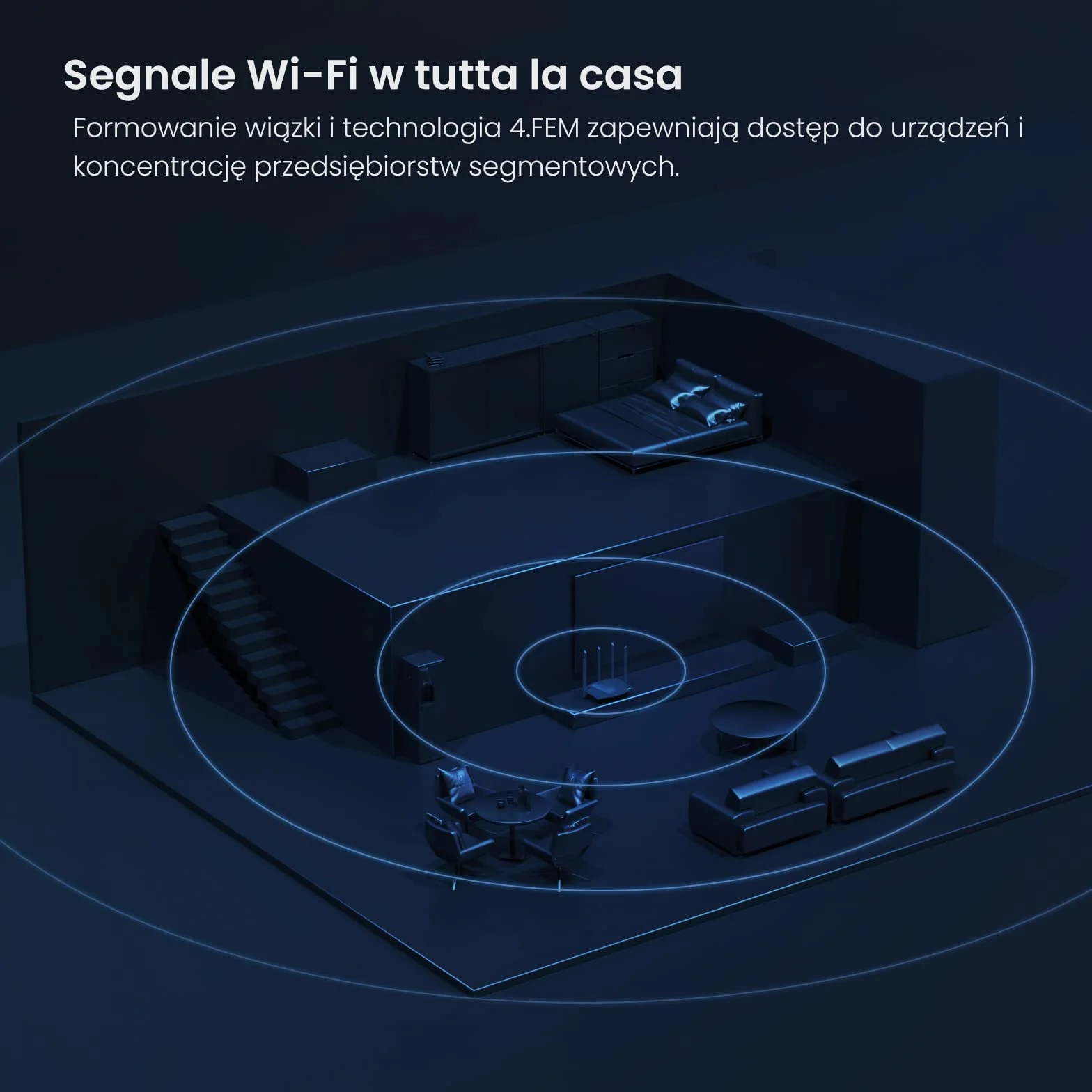 Tenda RX12 Pro Router WiFi 6 AX3000 Dual Band Gigabit