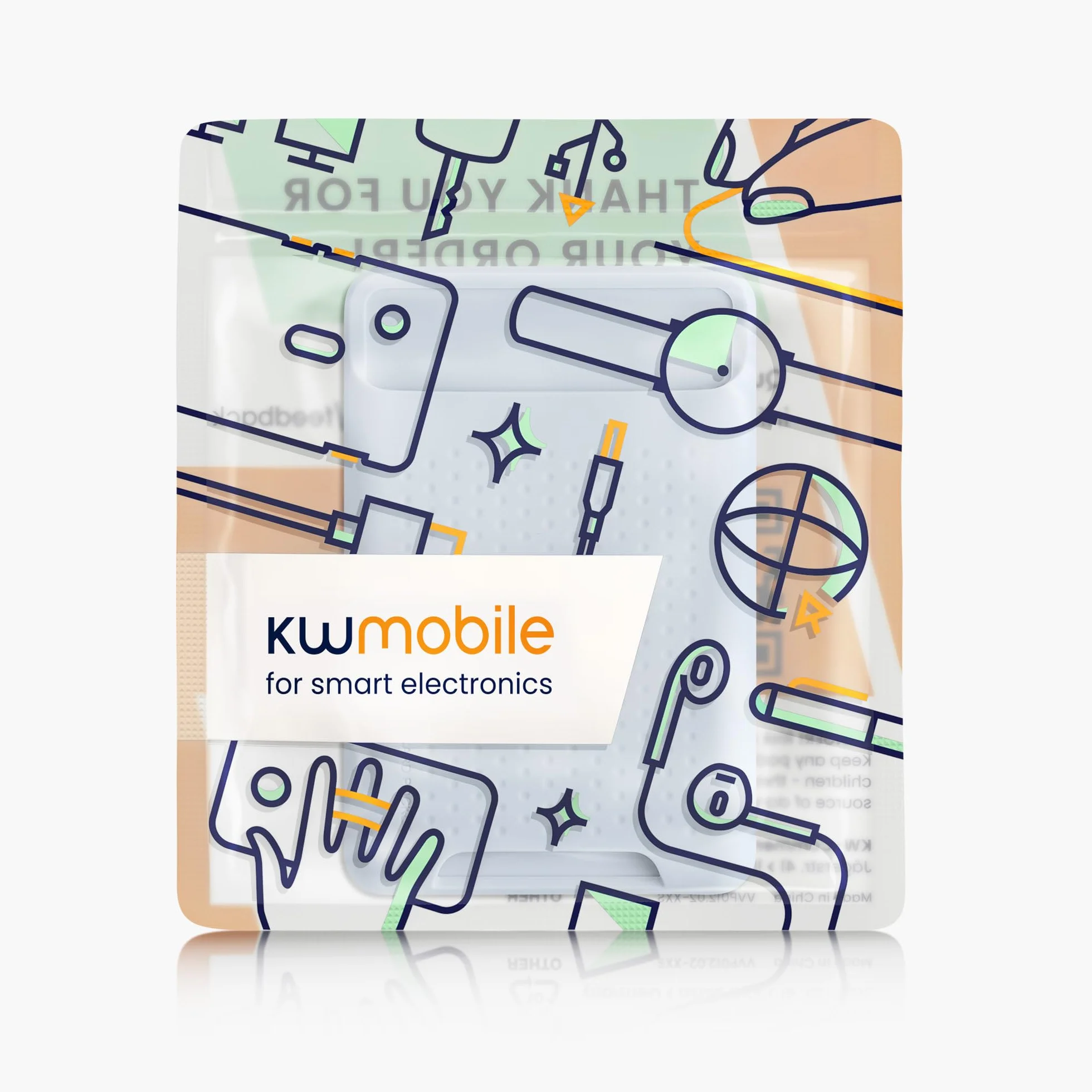 kwmobile Etui na karty magnetyczne kompatybilne z Apple iPhone 16/15/14/13/12 Series MagSafe jasnoniebieski