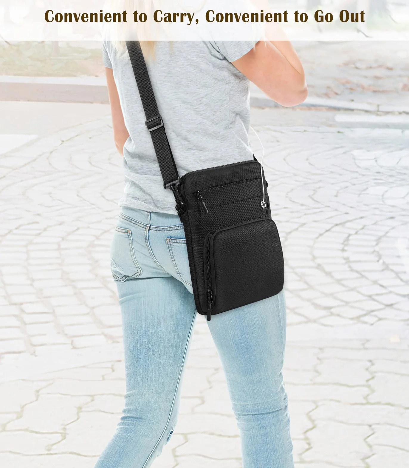 Dadanism Pokrowiec na tablet 22.9-27.9 cm na iPada Air 5/4 10,9 2022/2020, iPada 10,2 2021-2019, iPada 10. 10,9, iPada Pro 11 2021, Galaxy Tab S8/A8/A7 2022, etui z portem słuchawek