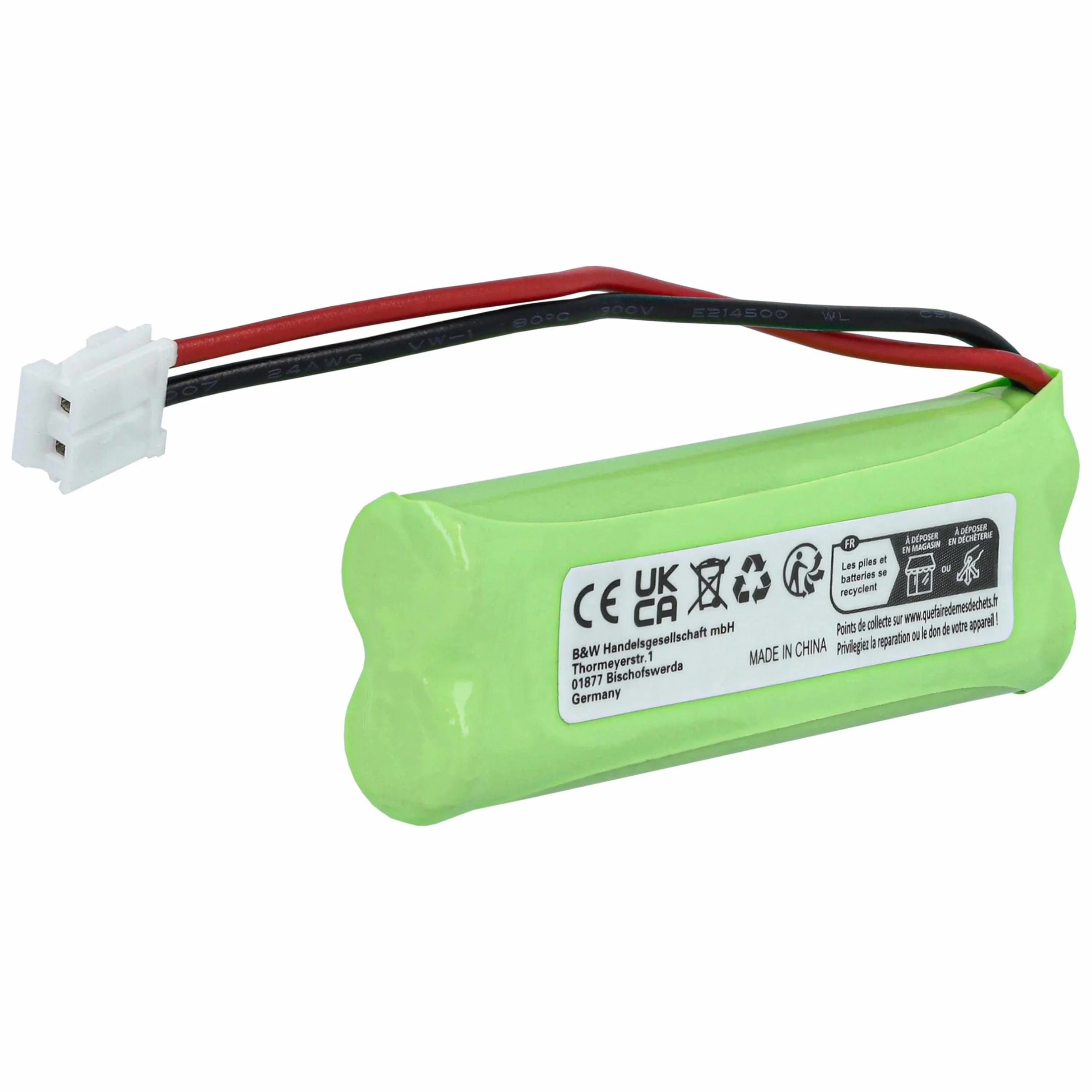 vhbw 10 x bateria zamienna do GPHC05RN01, GP1010, VTHC04RN00, VT50AAAALH2BMJZ do bezprzewodowego telefonu stacjonarnego (500 mAh, 2,4 V, NiMH)