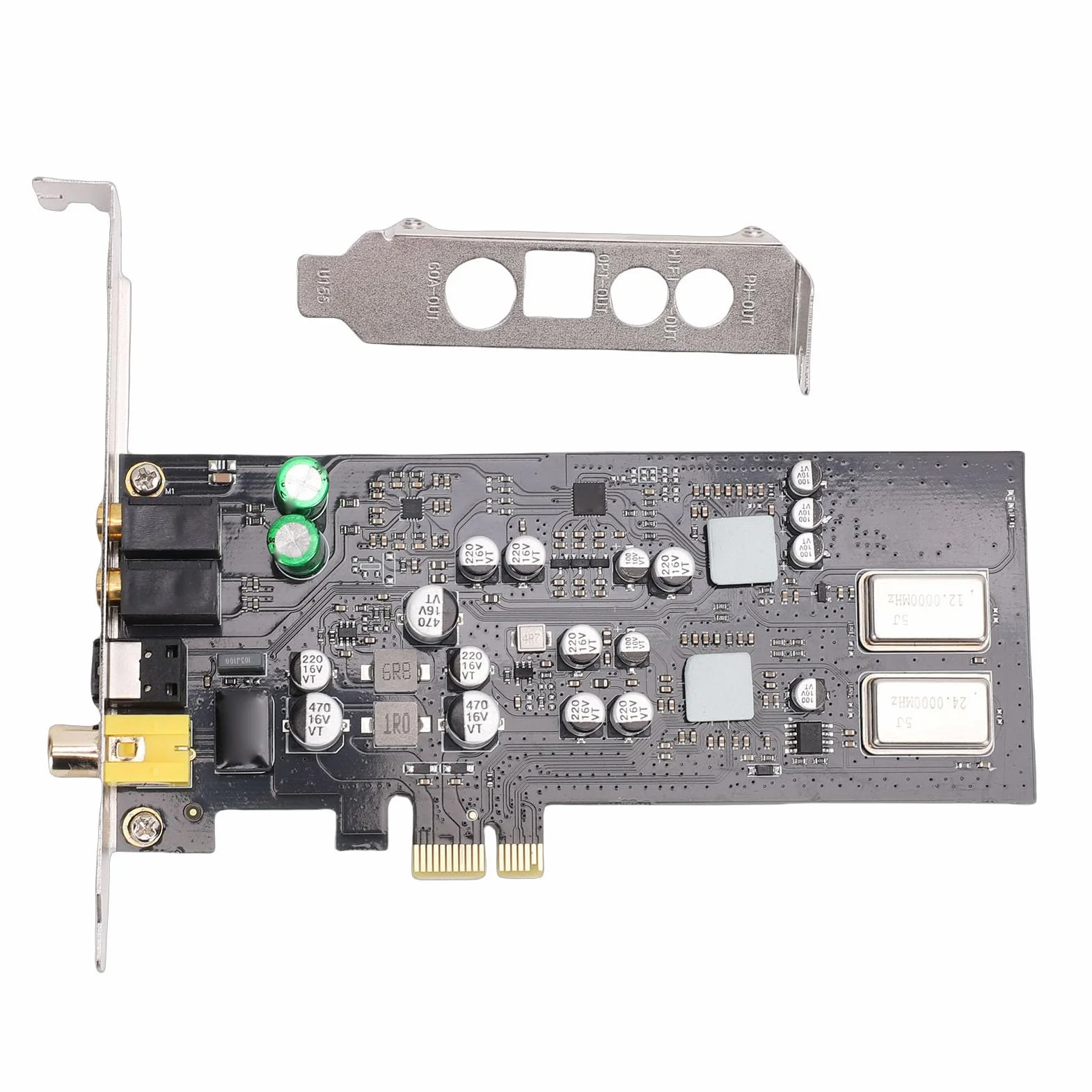 Karta Dźwiękowa PCIE, Profesjonalna Karta Dźwiękowa HiFi, z Dwoma Przetwornikami DAC z częstotliwością Próbkowania 192 KHz i Przetwornikiem Cyfrowo-analogowym SABRE ES9018K2M, Kompatybilna z