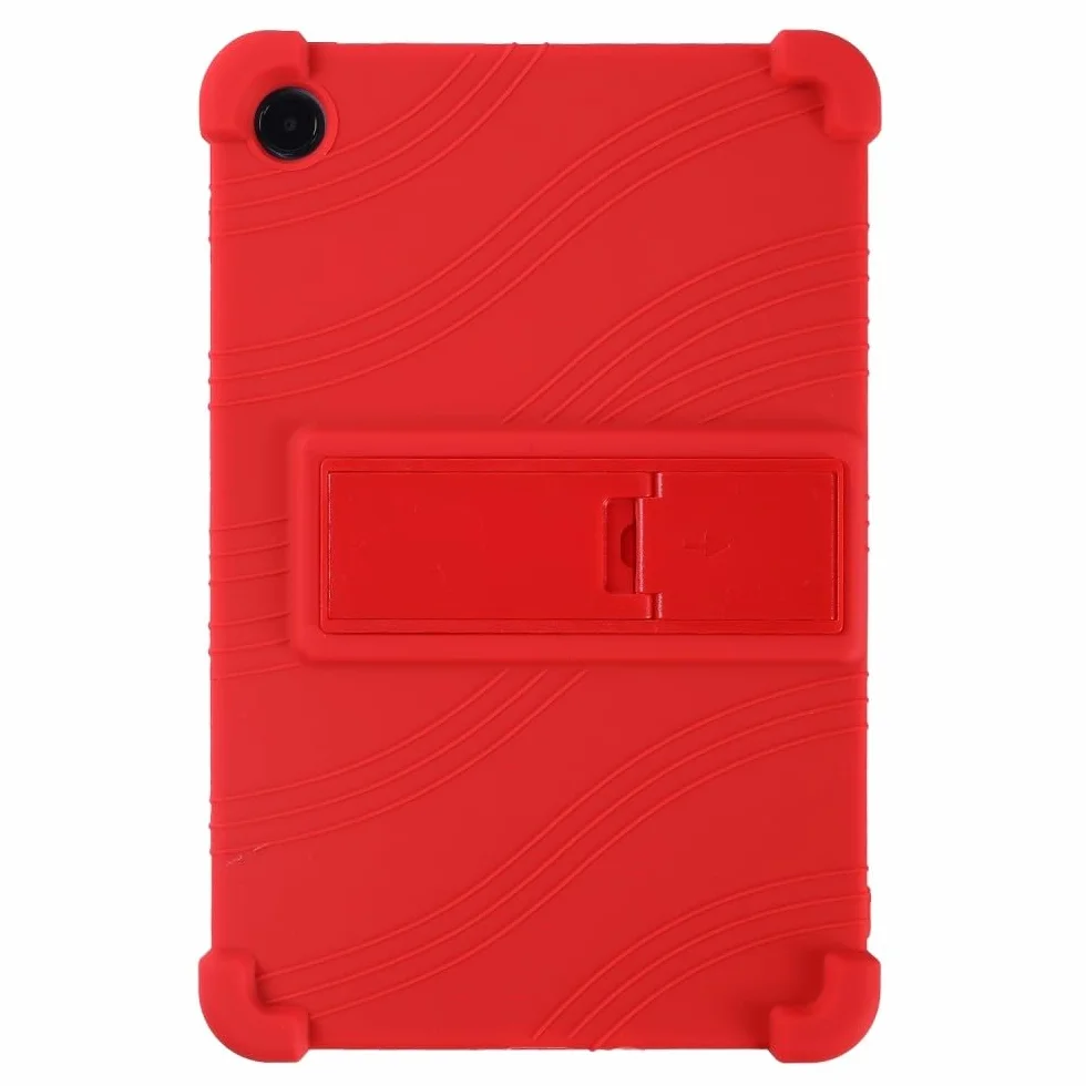 Generic etui kompatybilne z Xiaomi Pad 8 (kolor: czerwony) odporny na wstrząsy silikonowy pokrowiec z tyłu stojak pokrowiec