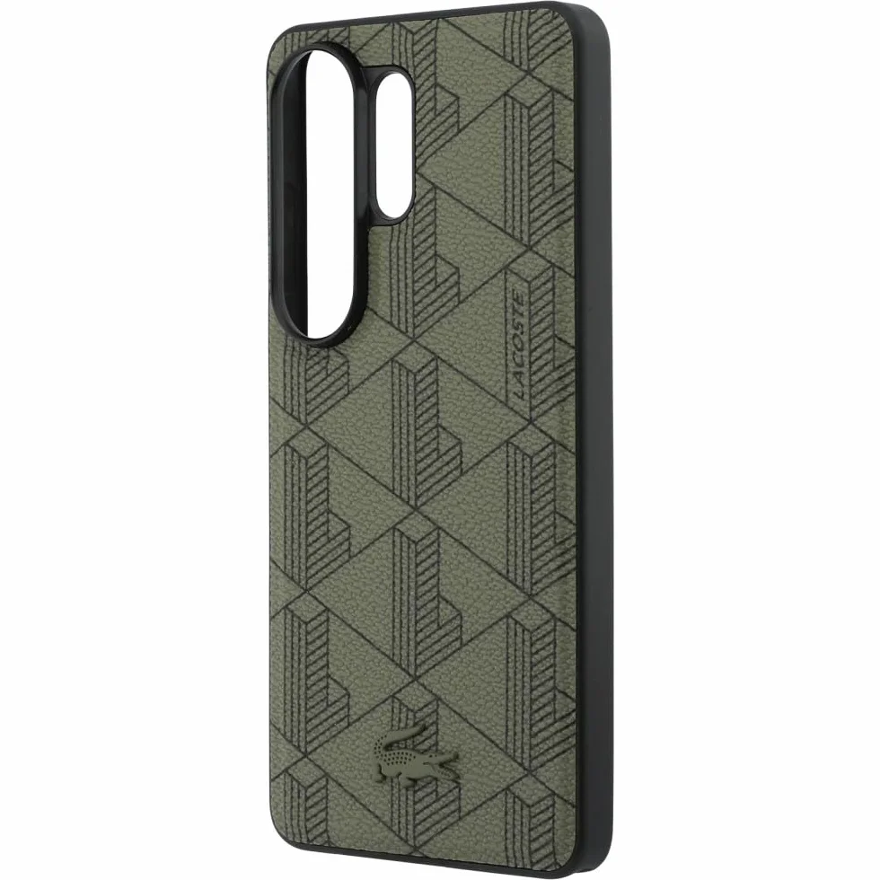 CG MOBILE Lacoste Monogram PCW, mieszanka kompatybilna z MagSafe etui do Samsung Galaxy S26 Ultra (Khaki)
