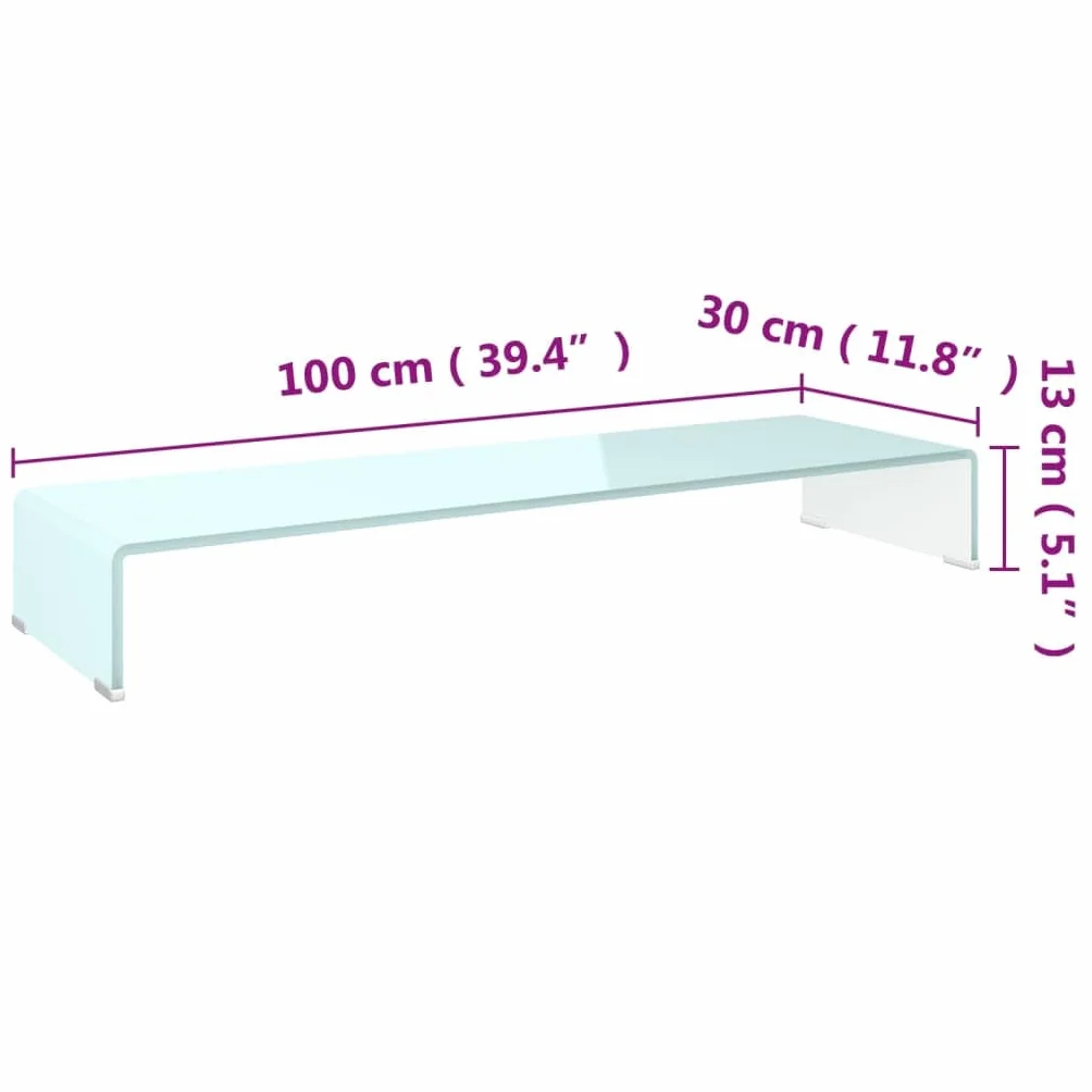 Générique Szafka pod telewizor szkło hartowane 100x30x13 cm zielona | Uchwyt na monitor, laptop, konsolę do gier, odtwarzacz DVD, gładka powierzchnia łatwa do czyszczenia