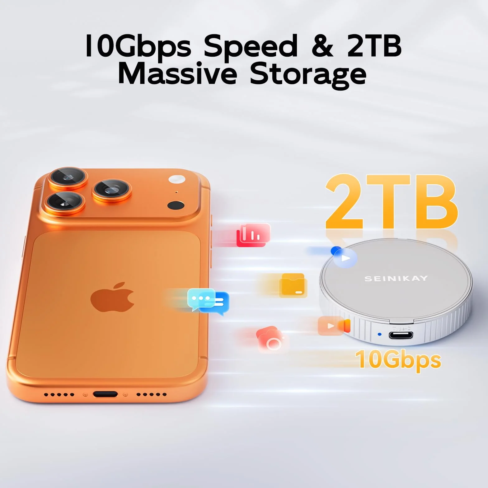 Obudowa Mini M.2, magnetyczna obudowa 2230 M.2 z portem PD do iPhone'a 15 Pro Max ProRes, prędkość 10 Gb/s, obsługuje klawisze M NVME SSD
