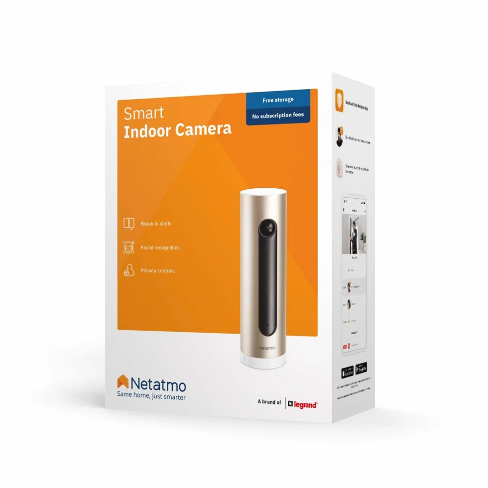 Netatmo Kamera Monitorująca Wnętrze - Wifi 2.4 Ghz - NSC01-R-EC - (Odnowiona A+)