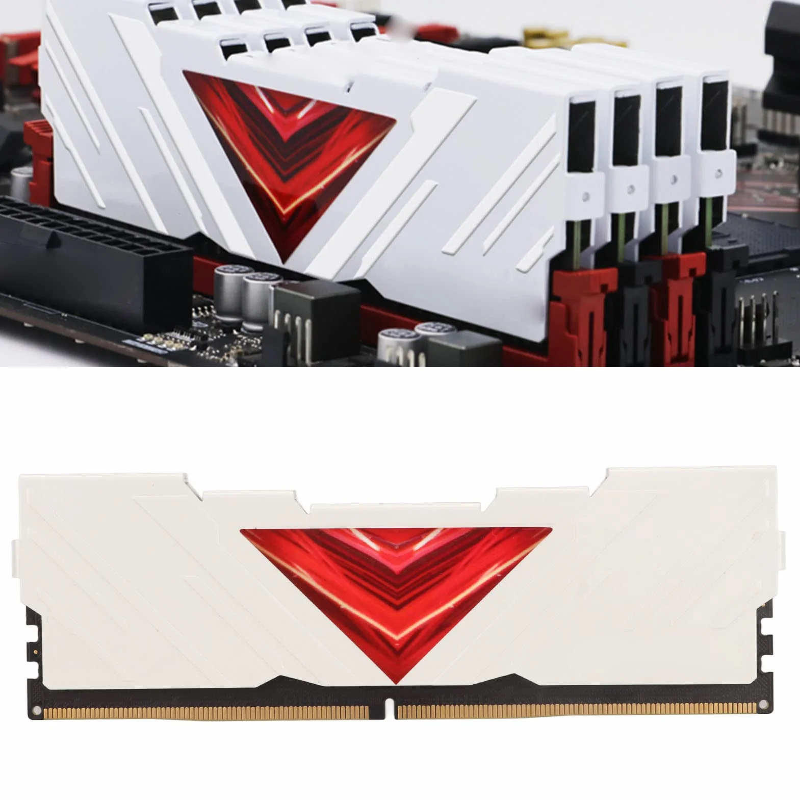 Generic 16 GB Pamięci DDR5 4800 MHz Plug and Play do Laptopa PC, Metalowa Obudowa Efektywne Odprowadzanie Ciepła, do Płyt Głównych DDR5 (WHITE)