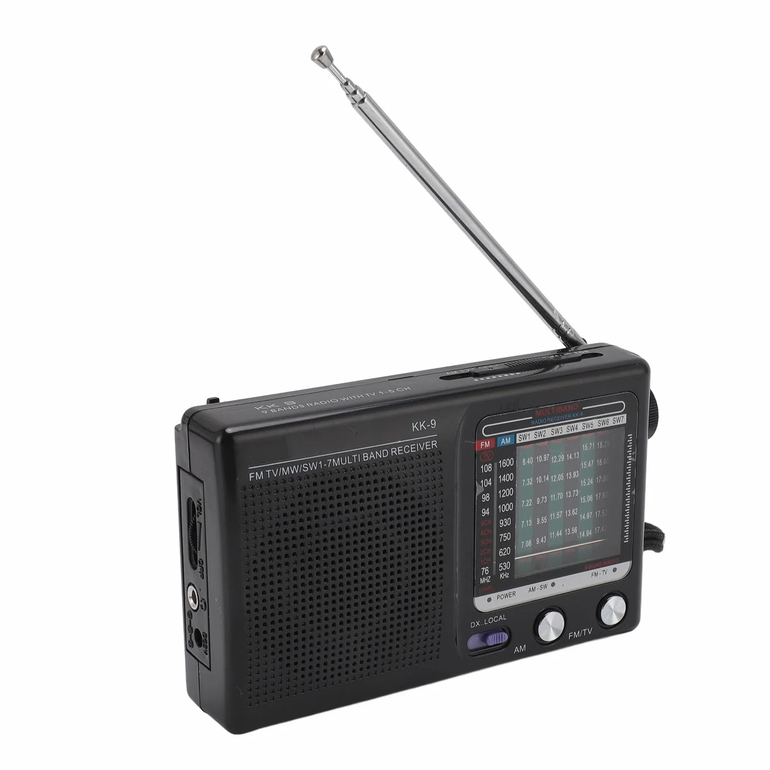 Przenośne radio wielopasmowe awaryjne dla osób starszych z chipem