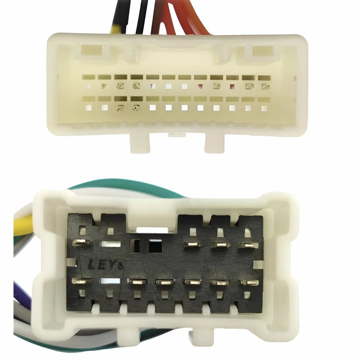 Sound way - Adapter kabla wiązki złącza ISO, odzyskiwanie kamery cofania i anteny kompatybilny z Dacia, Renault