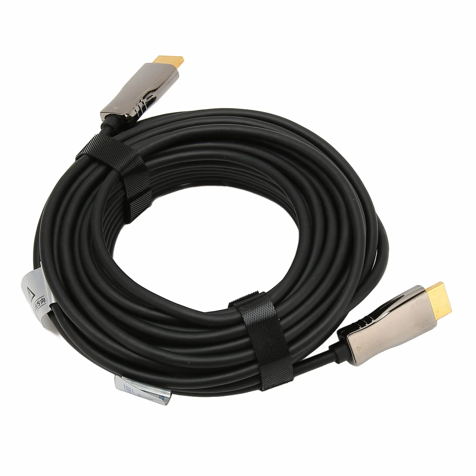 Qcwwy Kabel Interfejsu Multimedialnego 4K HD 2.1, Duża prędkość 18 Gb/s, Kabel Optyczny do Kontrolerów Gier, do Projektora (25 m / 82 stopy)