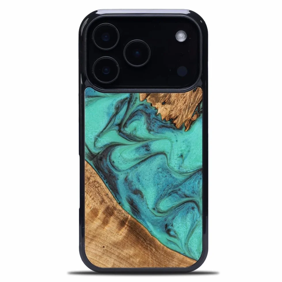 Unikalne etui kompatybilne z iPhone 17 Pro, turkusowe