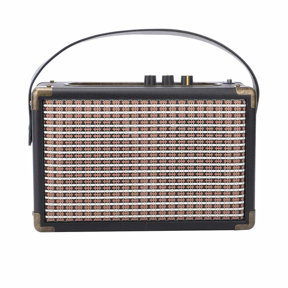 Przenośny głośnik Bluetooth z designem retro, radiem FM/AM i łącznością USB do rozrywki w podróży
