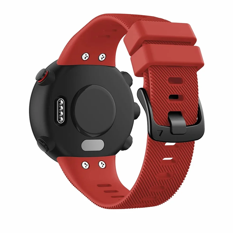 Męski i damski pasek do zegarka kompatybilny z Garmin Forerunner 45 / Forerunner 45S / Pływanie 2, regulowany miękki i wytrzymały silikon, duży wybór kolorów