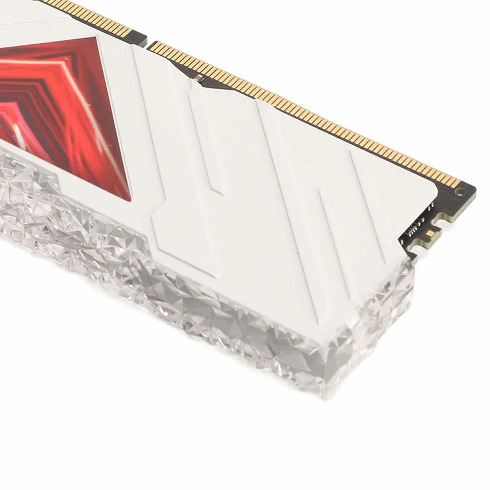 Moduł Pamięci Stacjonarnej DDR4 3200 MHz 25600 przepustowość Stop Aluminium światło RGB do Gier RAM do Aktualizacji Obudowy Komputera (8 GB)