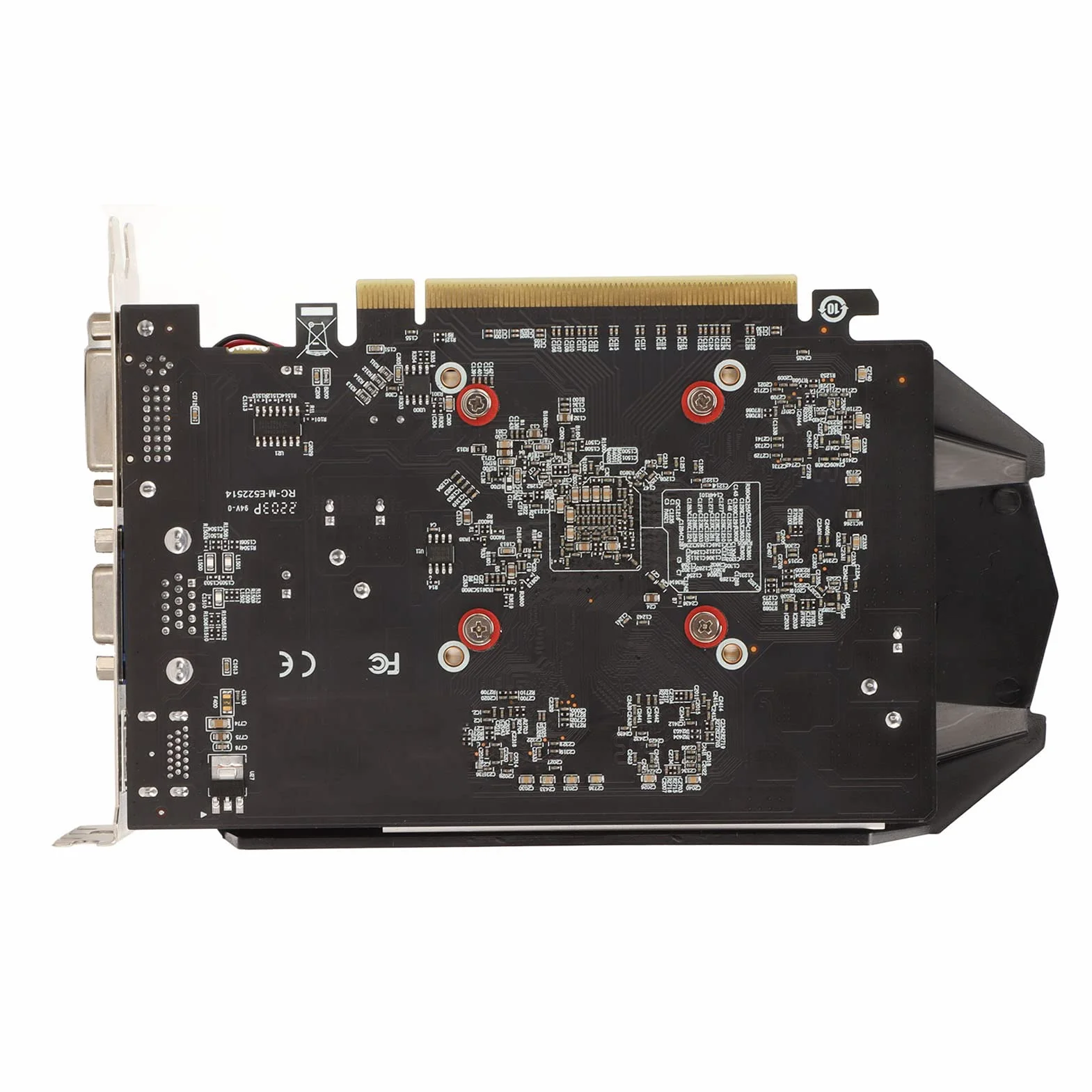 Karta Graficzna 4 GB GDDR5, HD7670 4G GDDR5 128-bitowa Karta Graficzna do Komputera Stacjonarnego, z Wentylatorem Chłodzącym, Interfejs Multimedialny HDx1, DVIx1, VGAx1