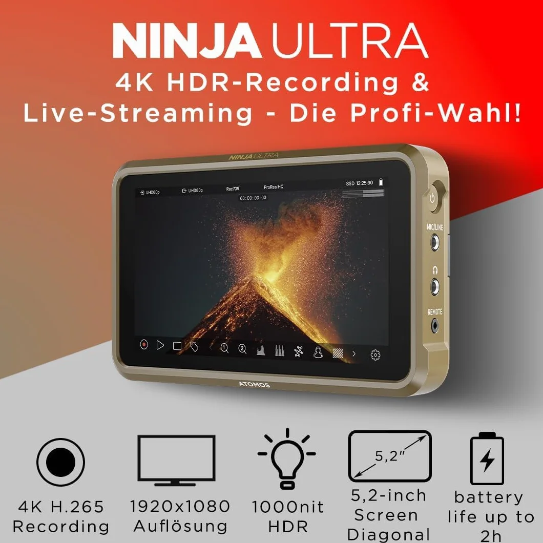 ATOMOS moniteur enregistreur ninja ultra - ATOMNJAU01