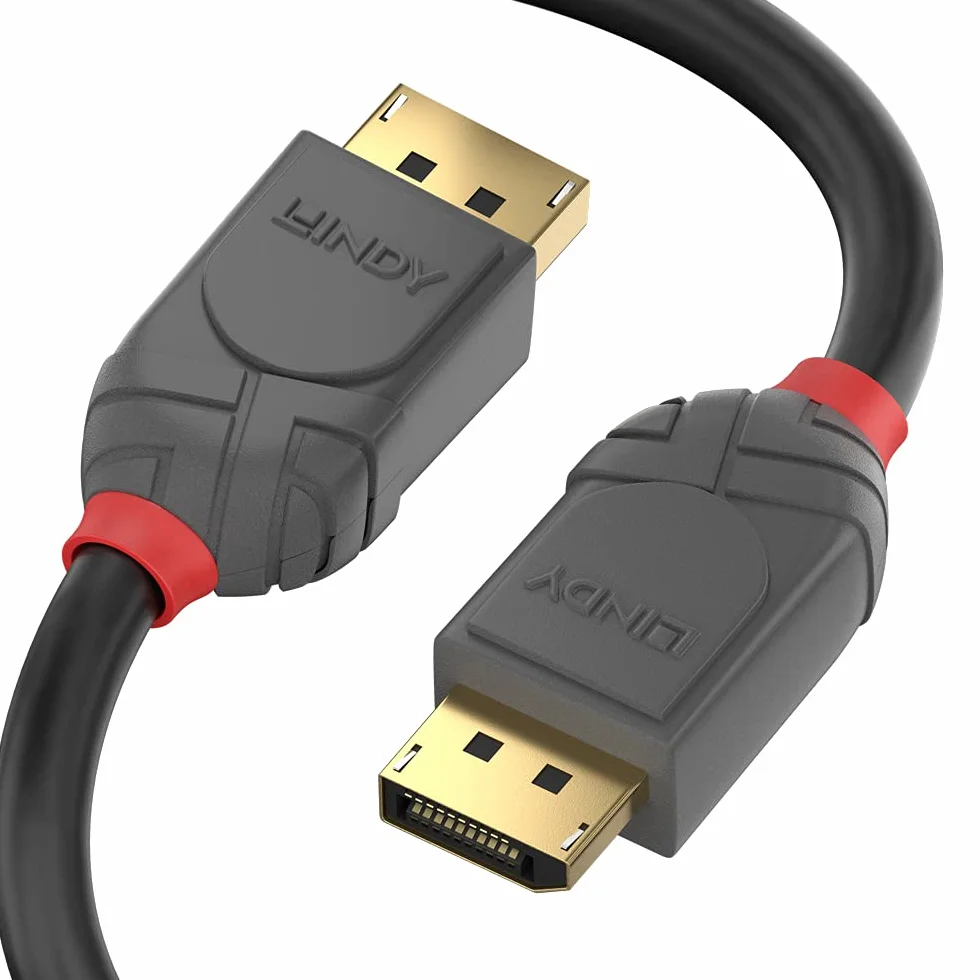 LINDY 36481 1 m DisplayPort 1.4 kabel, Anthra Line antracyt