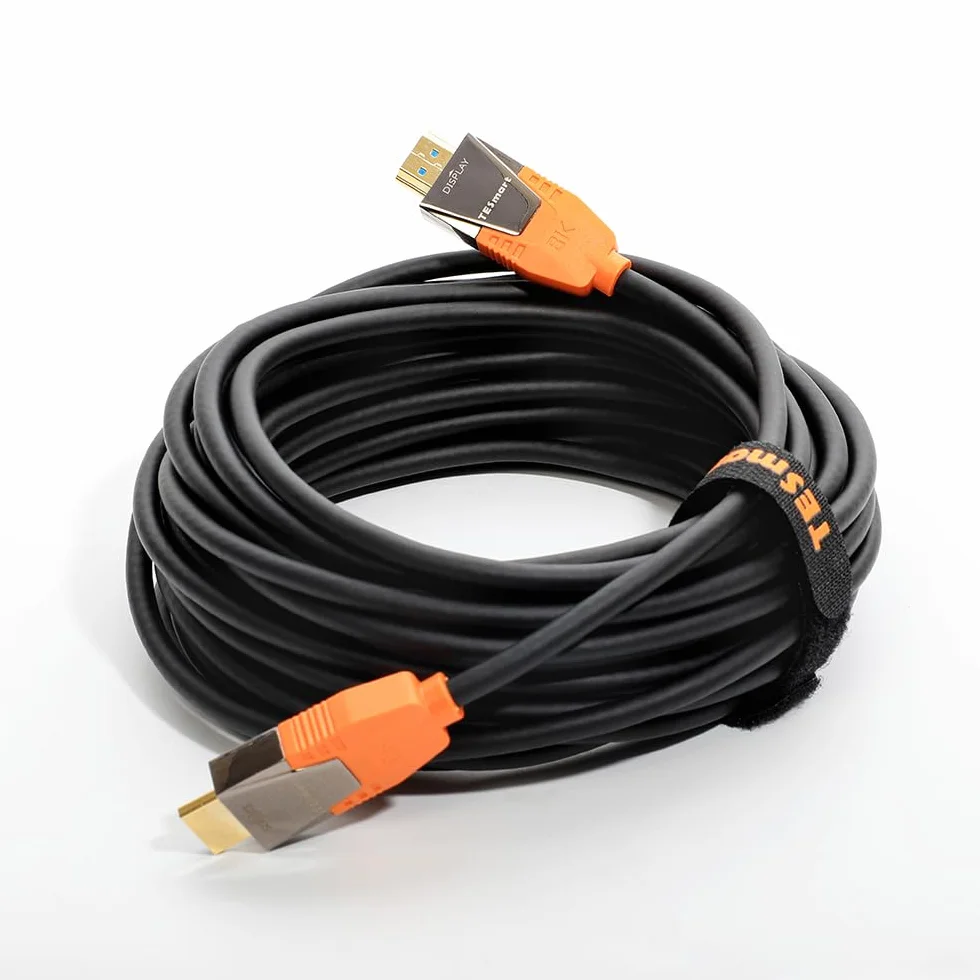 TESmart Kabel światłowodowy HDMI 2.1 33FT – certyfikat 8K 60 Hz 4K 120 Hz, 48 Gb/s, eARC, HDR, do gier i kina domowego
