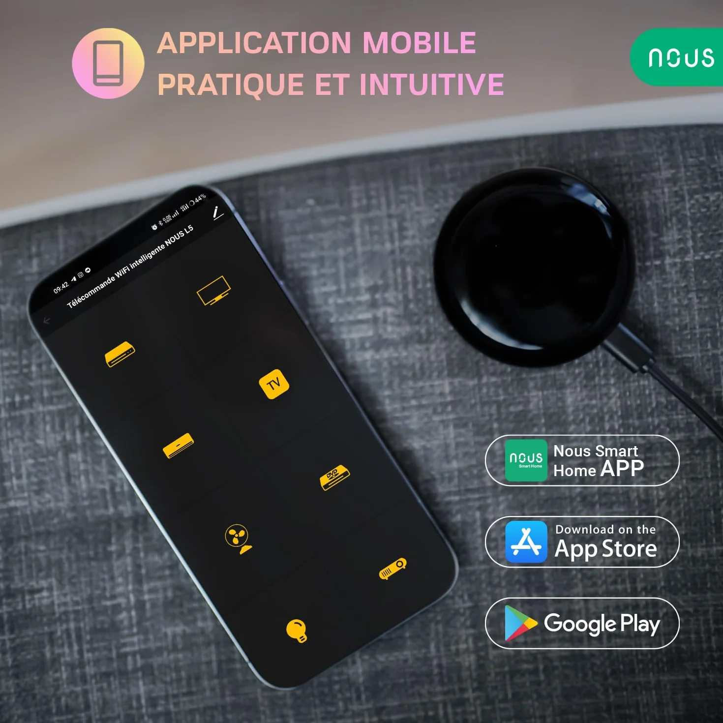 Nous L5 Tuya Smart Life IR Hub Smart Home Zdalny Control Google Home Alexa WLAN 2,4 GHz
