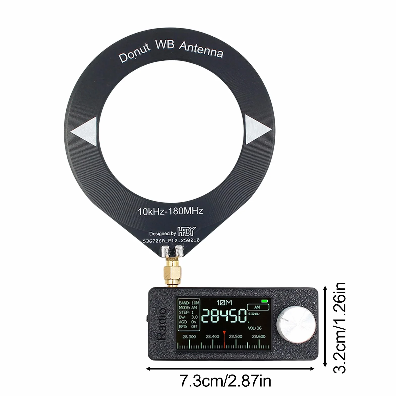 Ma?e radio, wszystkie odbiornik radiowy Band,Radia SW ze wszystkimi pasmami - Kompaktowy, bateria 800 mAh, kontrola g?ówna ESP-32-S3, z anten? dla lepszego wra?enia u?ytkownika