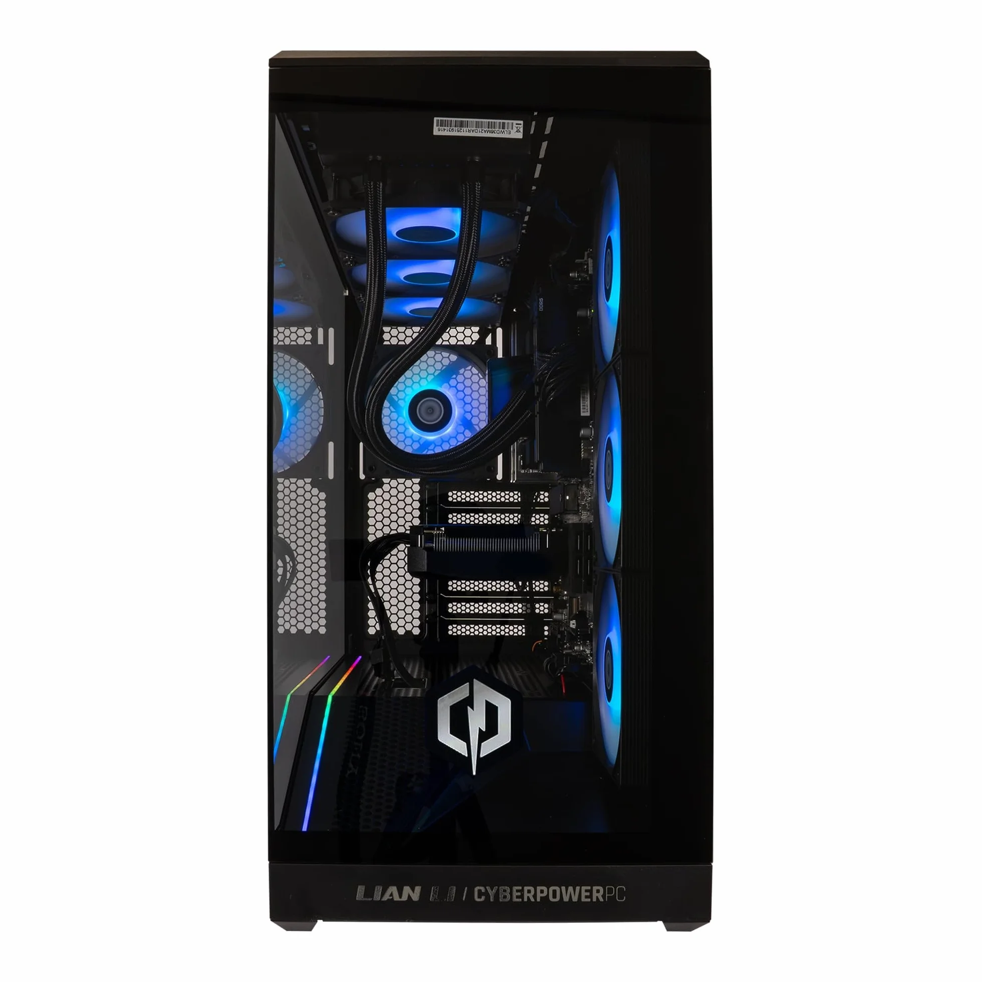 CyberPowerPC Luxe Gaming PC - Intel Core i7 12700KF, Nvidia RTX 5060, 32GB RAM, 1TB NVMe SSD, 650W PSU, Windows 11, Liquid Cooling, V100R