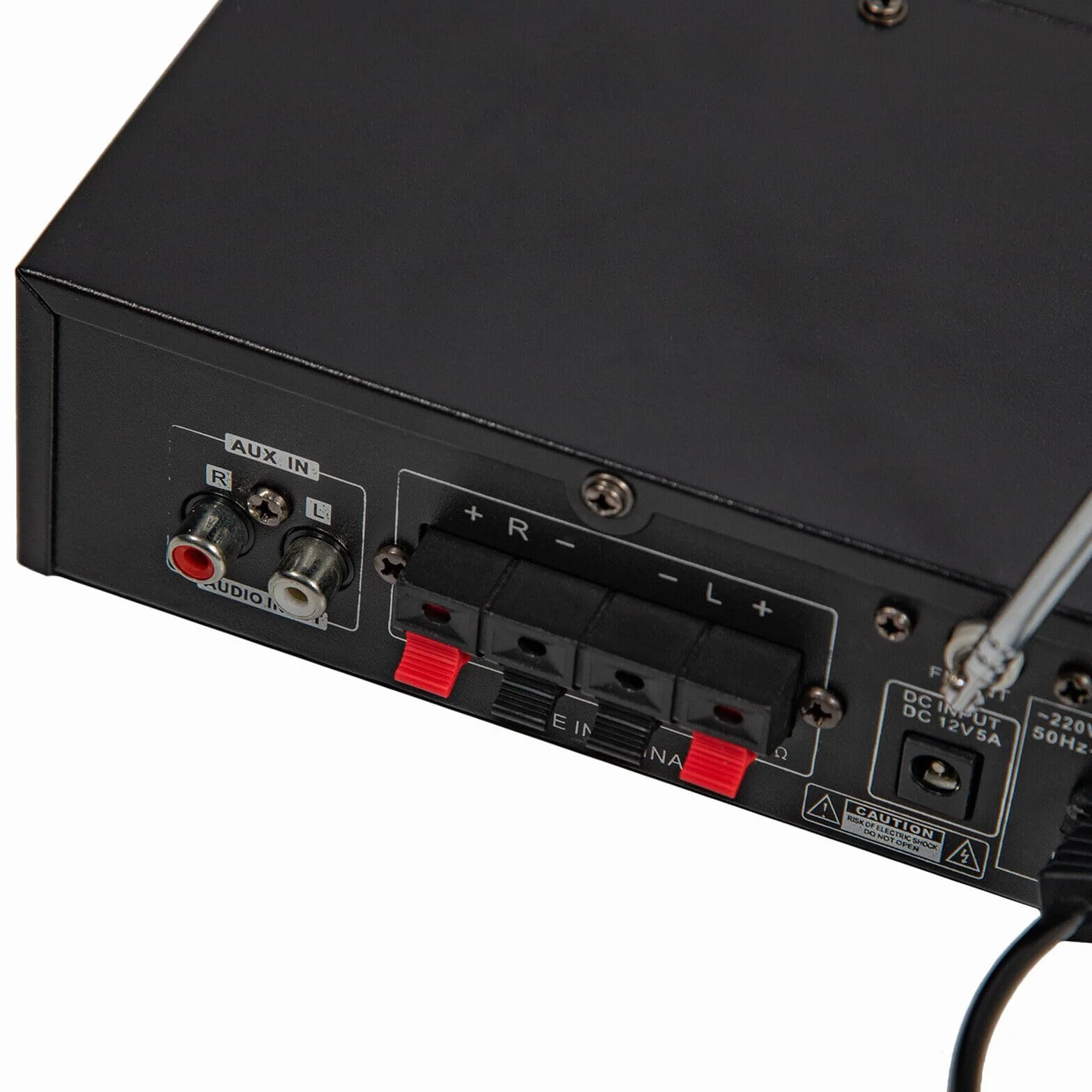 Wzmacniacz stereo HiFi Bluetooth, 2 kanały FM, cyfrowy wzmacniacz dźwięku, wzmacniacz audio, wzmacniacz stereo, pełny wzmacniacz, wejście na kartę SD/USB