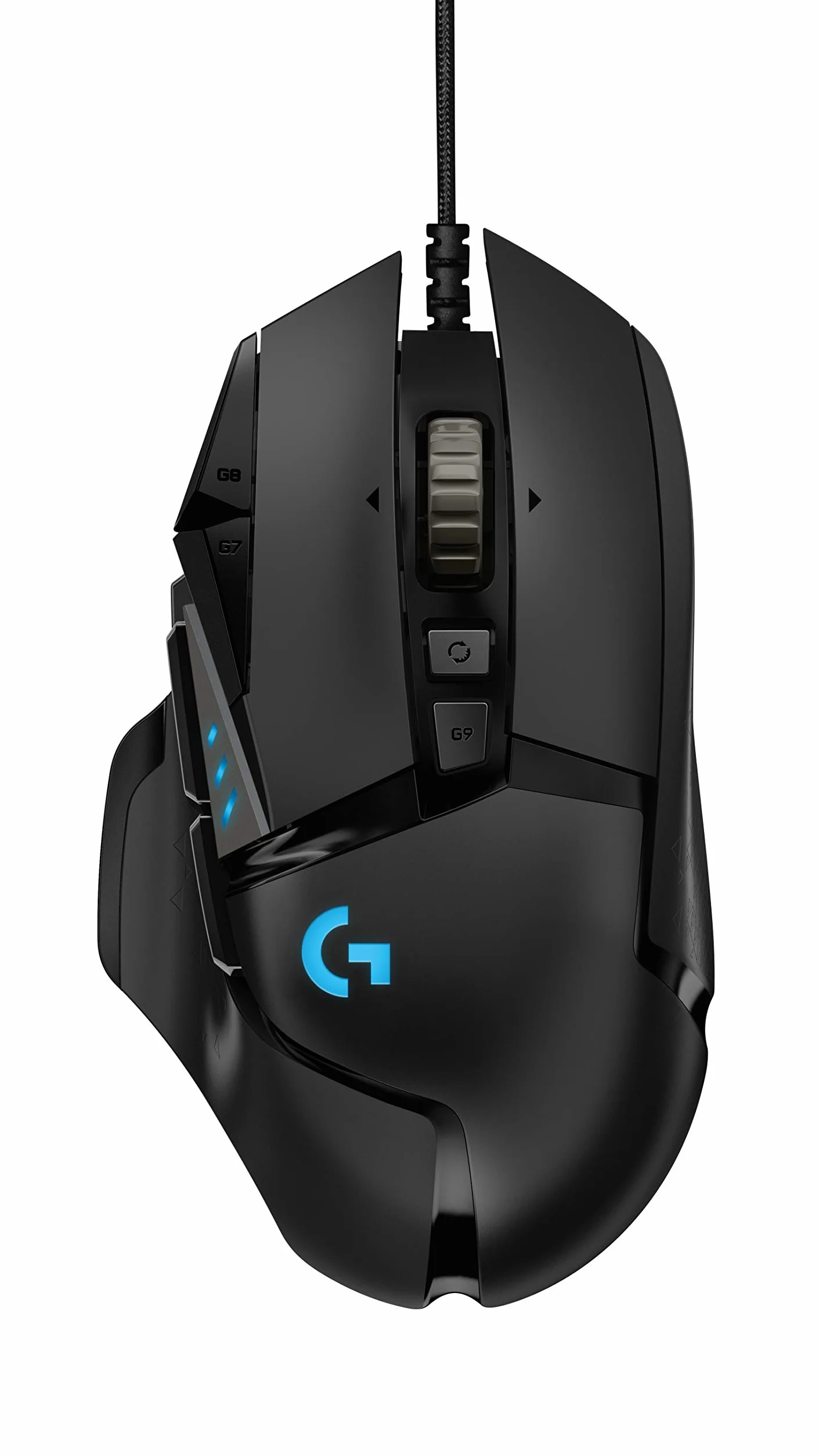 Logitech G G432 981-000770 Słuchawki Gamingowe, Czarny, 50 mm & Logitech G502 Hero High Performance 910-005470 Mysz dla graczy, czujnik Hero 25.6K; Pc, Mac, Chromebook - czarny