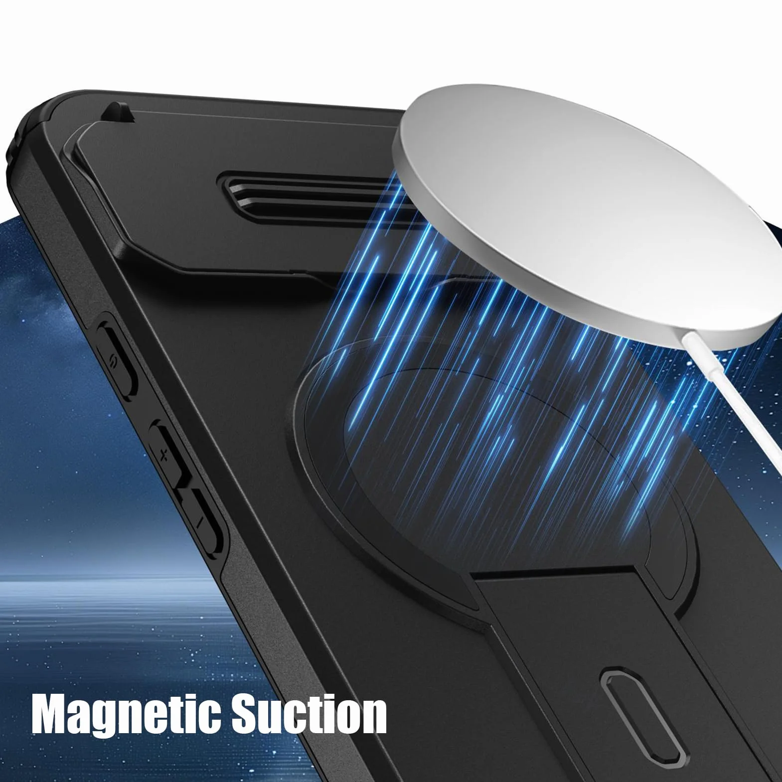 Wojskowe etui do Google Pixel 11ProXL/11 Pro/11, magnetyczna klapka, ochrona aparatu, amortyzacja uderzeń, etui ochronne