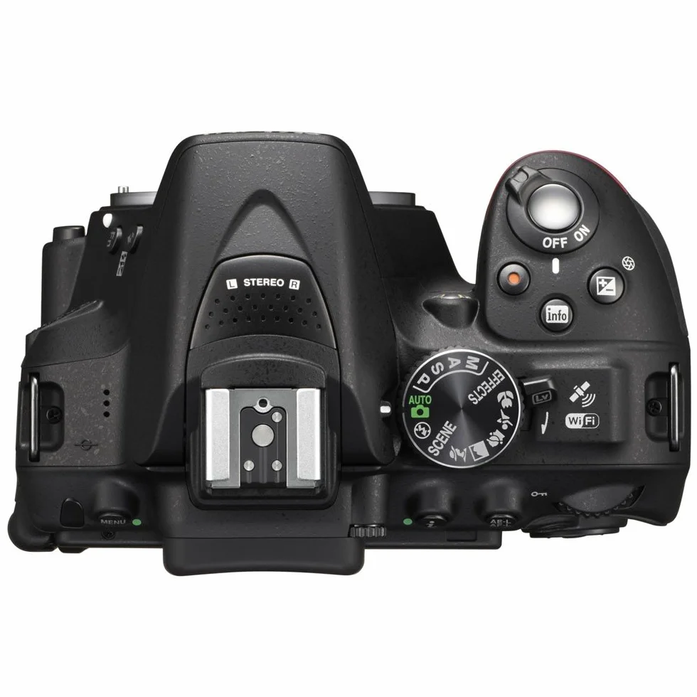 Nikon D5300 - aparaty cyfrowe (auto, pochmurne, błyskowe, fluorescencyjne, żarowe, ręczne, cieniowanie, słoneczne, krajobraz, portret, priorytet przysłony, auto, priorytet obiektywu, instrukcja, program, scena, priorytet migawki, czarny i biały, neutralny