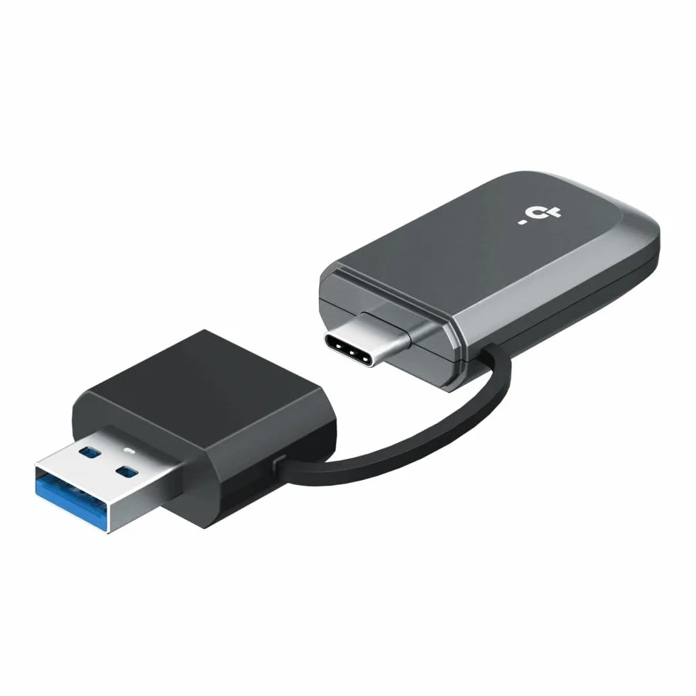 TP-Link Archer TBE400U Wi-Fi 7 pendrive do PC, USB-C/A WLAN adapter BE6500 Tri-Band, MU-MIMO, WPA3, USB 3.0, kompatybilny tylko z Windows 10/11