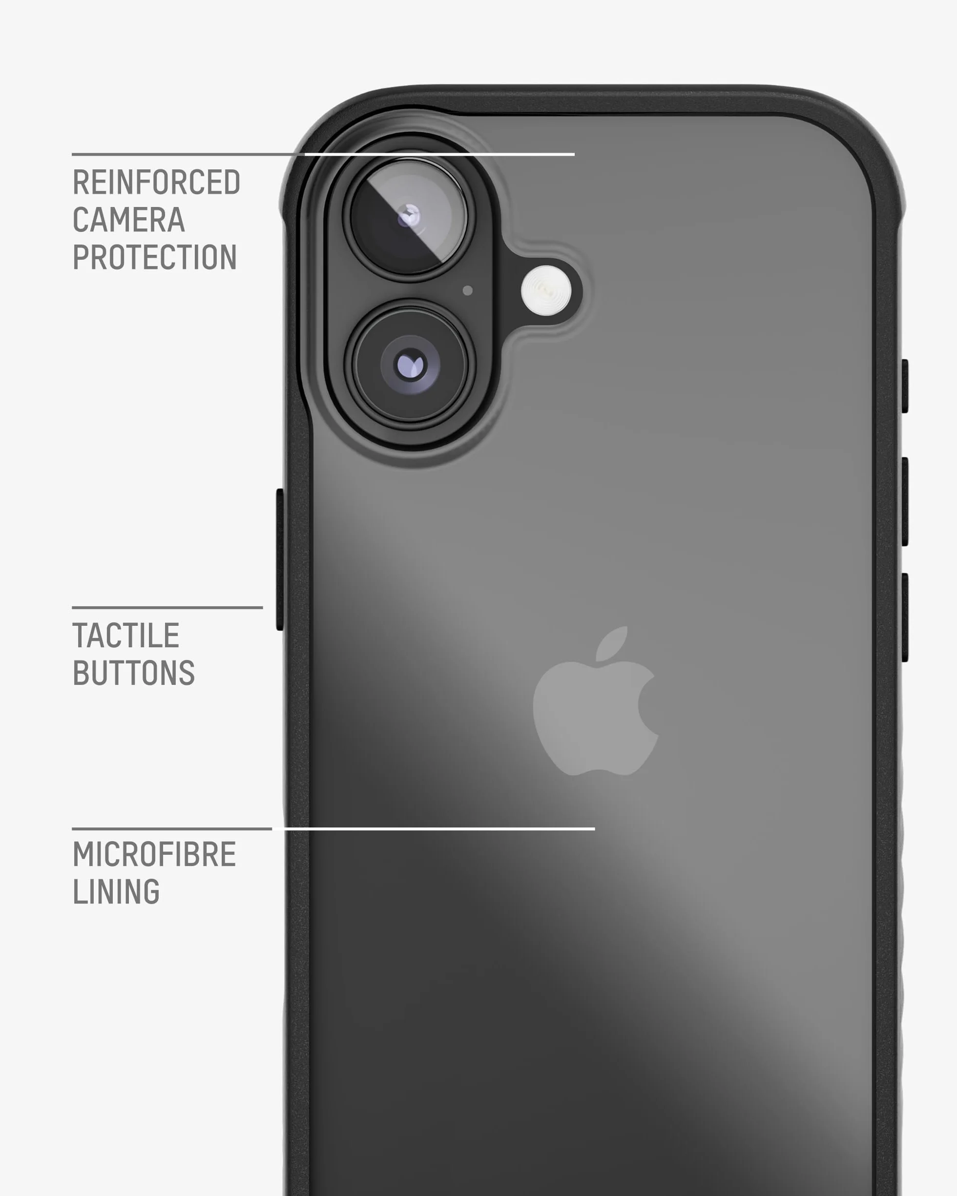 Mous Etui na telefon 6,1-calowy STD Clear - Clarity - Ochrona przed wstrząsami - Krystalicznie cienka konstrukcja odporna na zarysowania