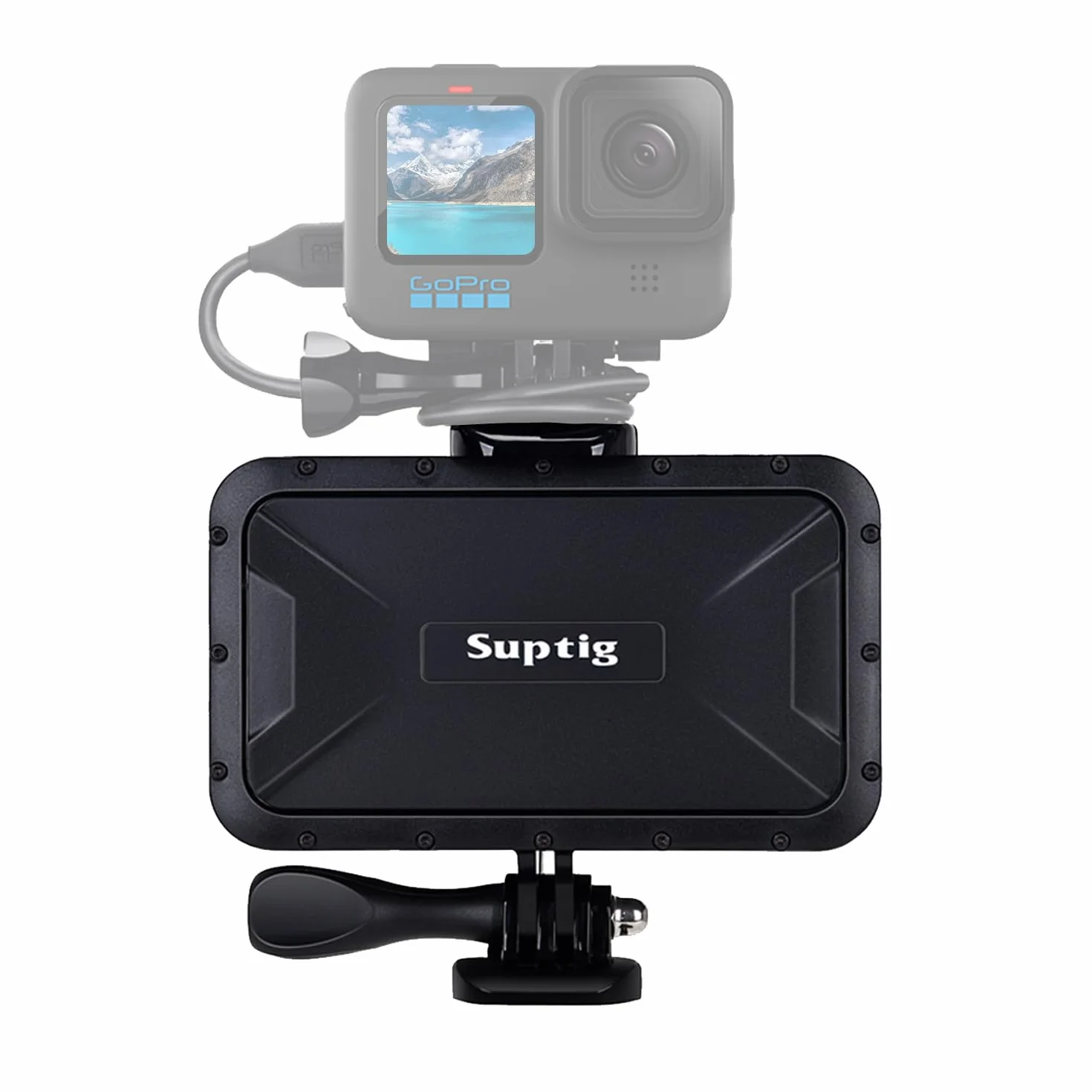 Suptig Przenośna ładowarka, wodoodporna bateria zewnętrzna 7800 mAh, kompatybilna z GoPro Hero13 Hero12 Hero12 Hero11 Hero10 Hero9 Hero8 Hero7 Hero6 Hero5 Hero4 Hero Session DJI Osmo AKASO