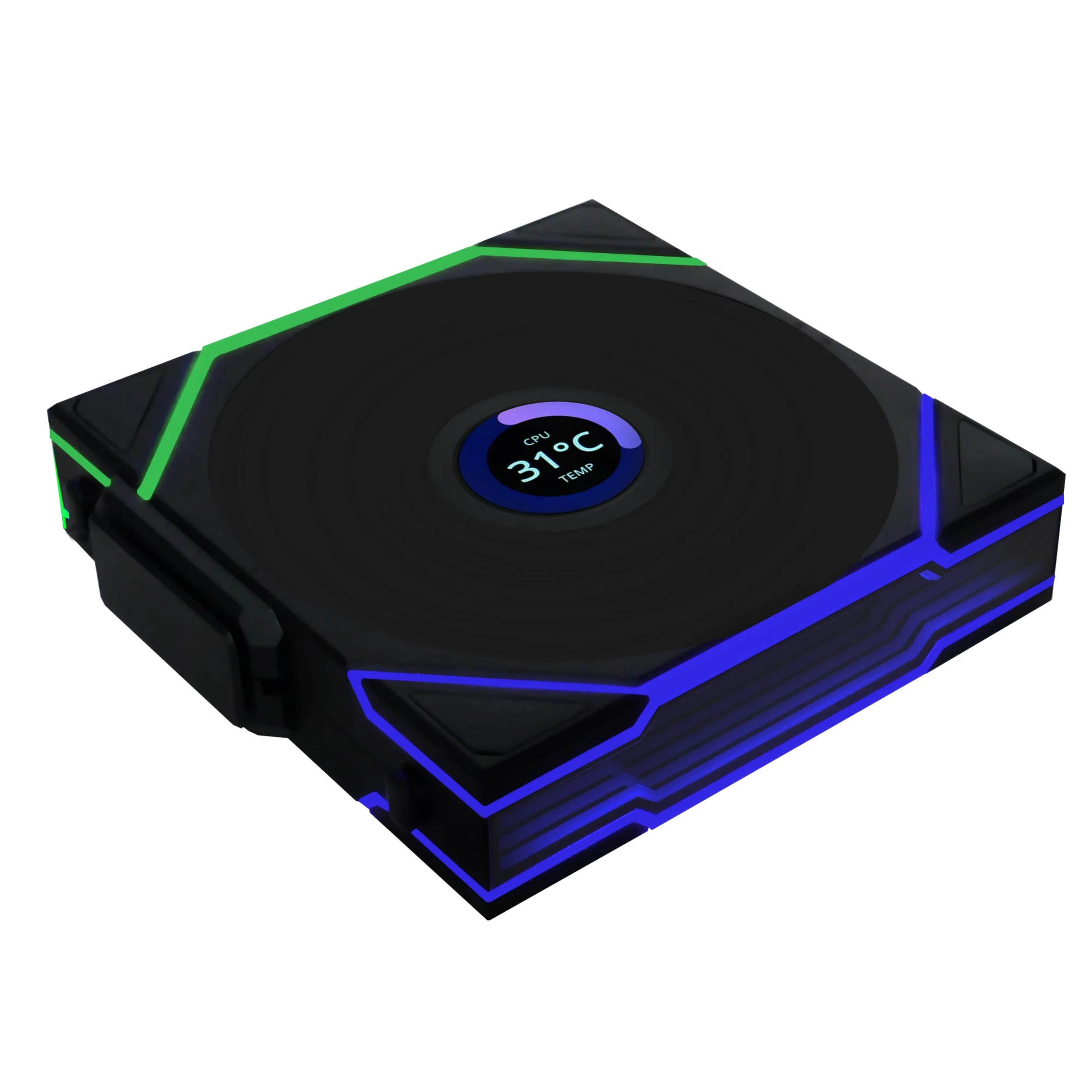 Lian Li UNI Fan TL LCD 120 Wireless - pojedyncze opakowanie (odwrotne ostrze) - kontroler nie jest dołączony - bezprzewodowe sterowanie 2,4 GHz - konstrukcja lustra nieskończoności - wymagany