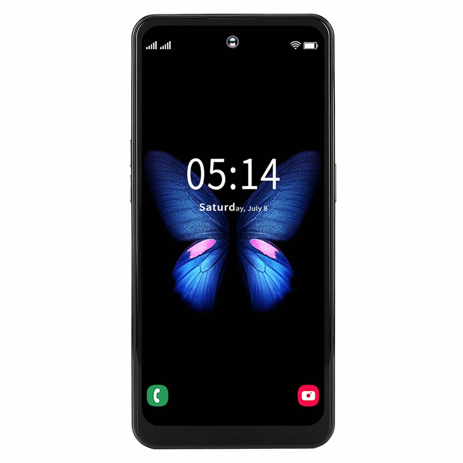 Smartfon 8 GB RAM 256 GB ROM, Dual SIM Dual Standby ABS LCD 13 MP Przednia Kamera Tylna 48 MP Odblokowany Smartfon do Domu (Biały)