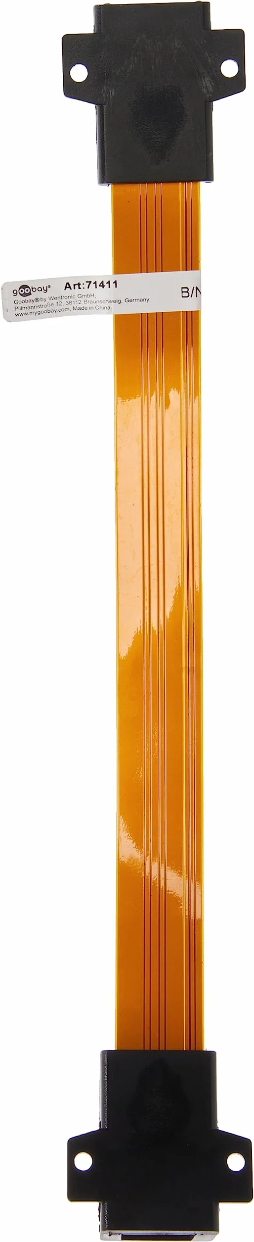 Goobay 71411 RJ45 przepust okienny Ultra-Slim do układania połączeń sieciowych między ramą okienną