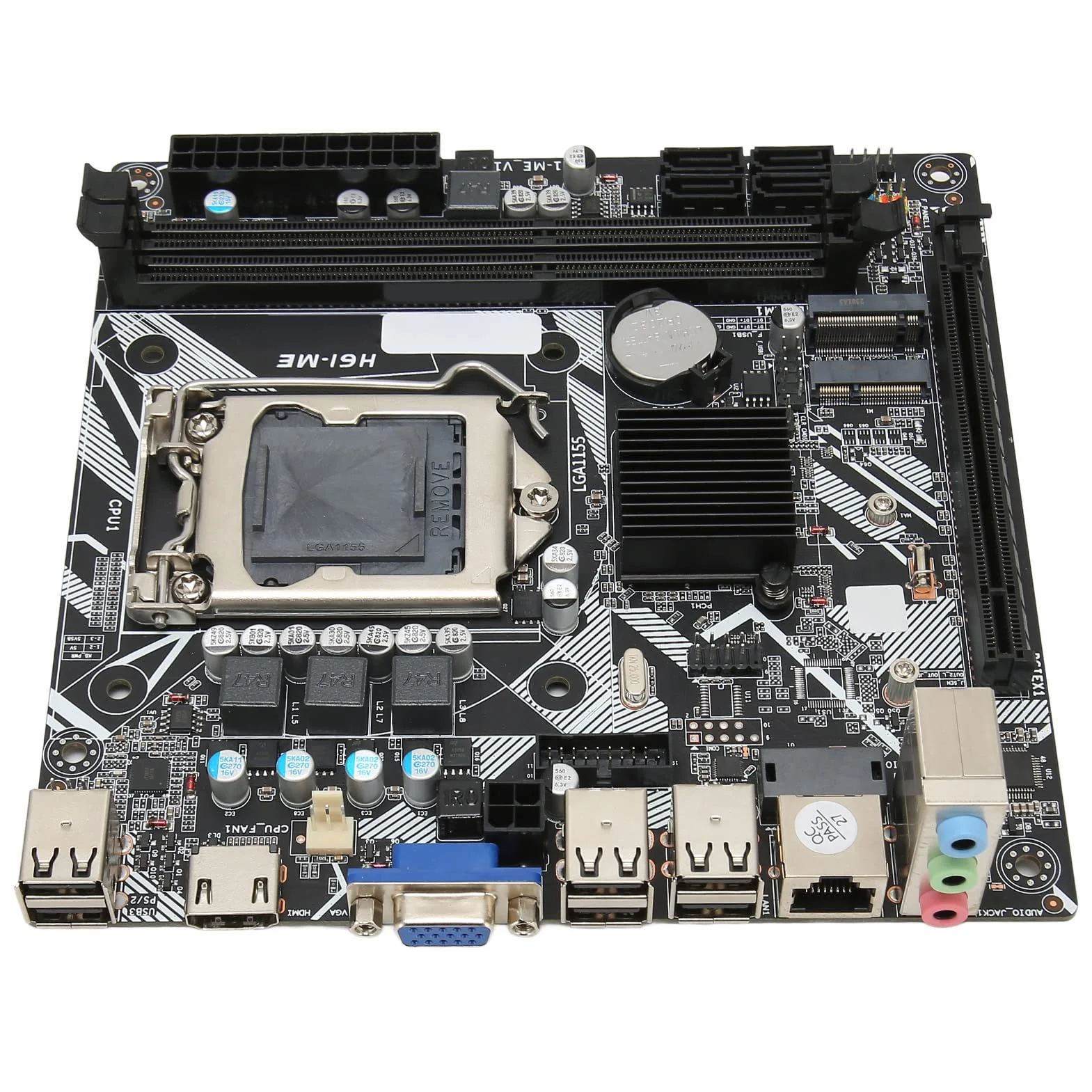 LGA 1155 Płyta Główna Mini ITX DDR3 do Komputera Stacjonarnego Płyta Główna Komputera NVME WiFi M.2 VGA Wyjście HD 10 USB 2.0 Mini ITX Kompletna Zamienna Płyta Główna