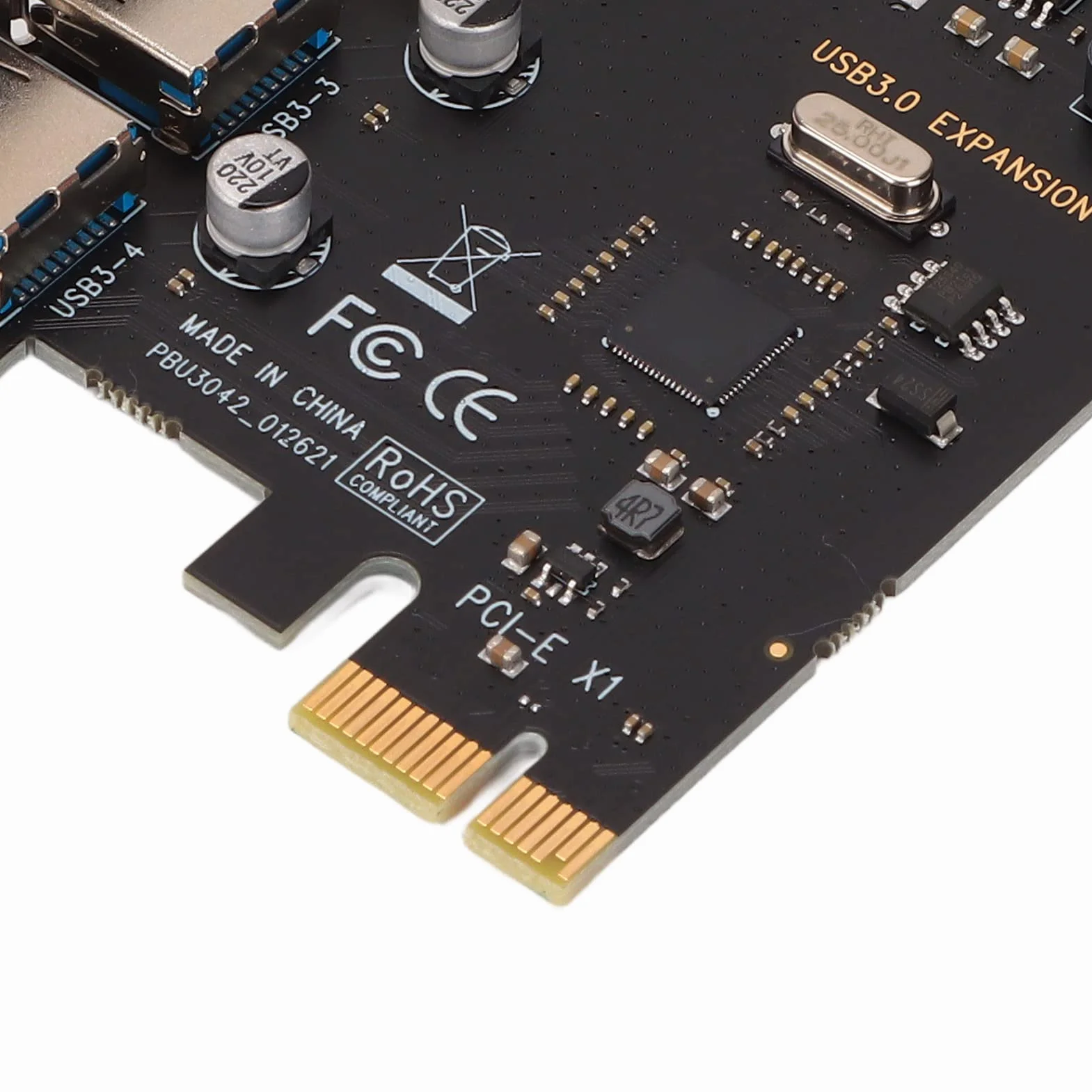 Karta PCI E 5Gbps na USB 3.0, 4 Porty PCI Expresse na Kartę Rozszerzeń USB, Karta Kontrolera Koncentratora Deskstop Server PCI-E USB3.0 dla Xp, dla dla i dla dla