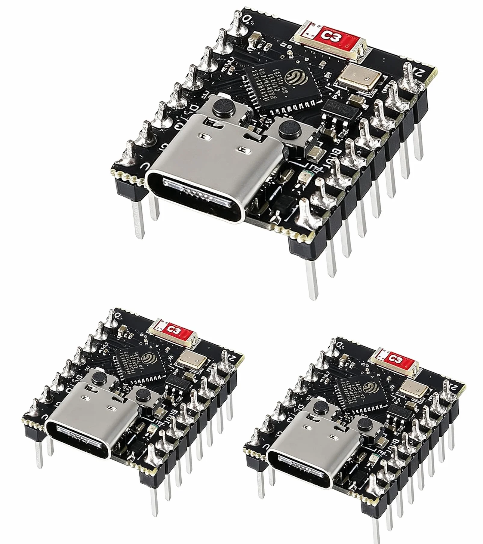 3 x ESP32-C3 Super Mini płyta rozwojowa Mini ESP32 C3 (lutowana)