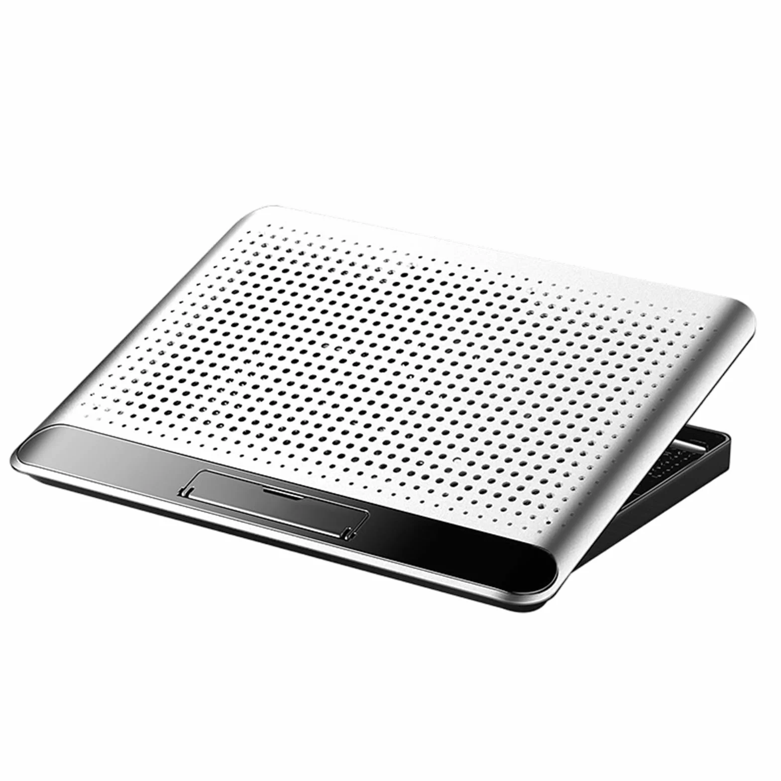 chłodzący na laptopa, regulowana podkładka chłodząca | Cichy stojak na laptopa ze stopu aluminium z wentylatorem na biurko do domu biura