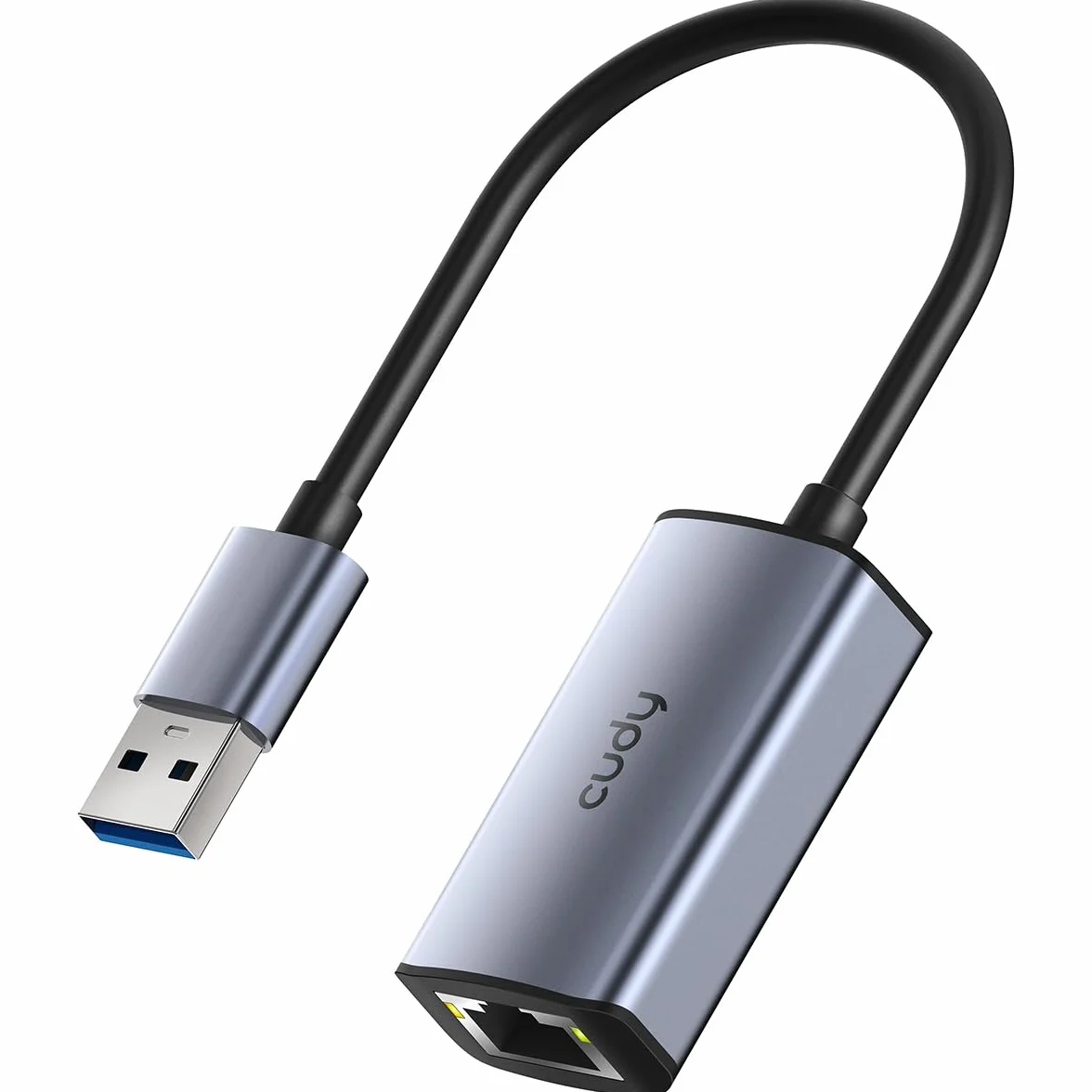 Cudy Adapter Ethernet USB-A Gigabitowy USB 3.0 Aluminiowy RJ45 LAN Bez Sterowników