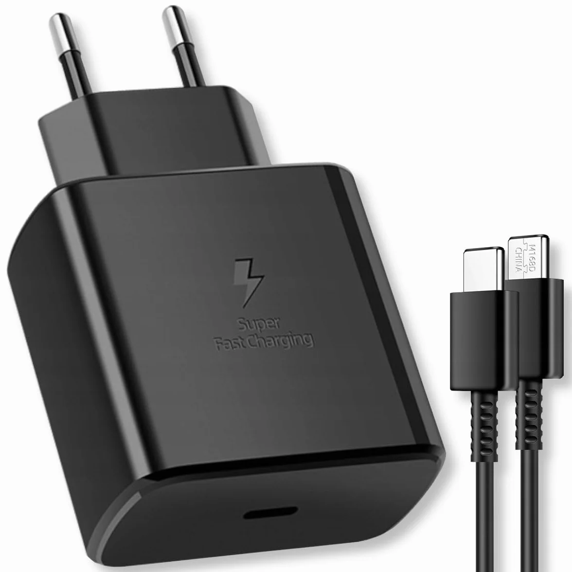 [Hello Case] Ładowarka Sieciowa USB-C 45W, Power Delivery 3.0, z Kablem USB-C 1m, Czarna
