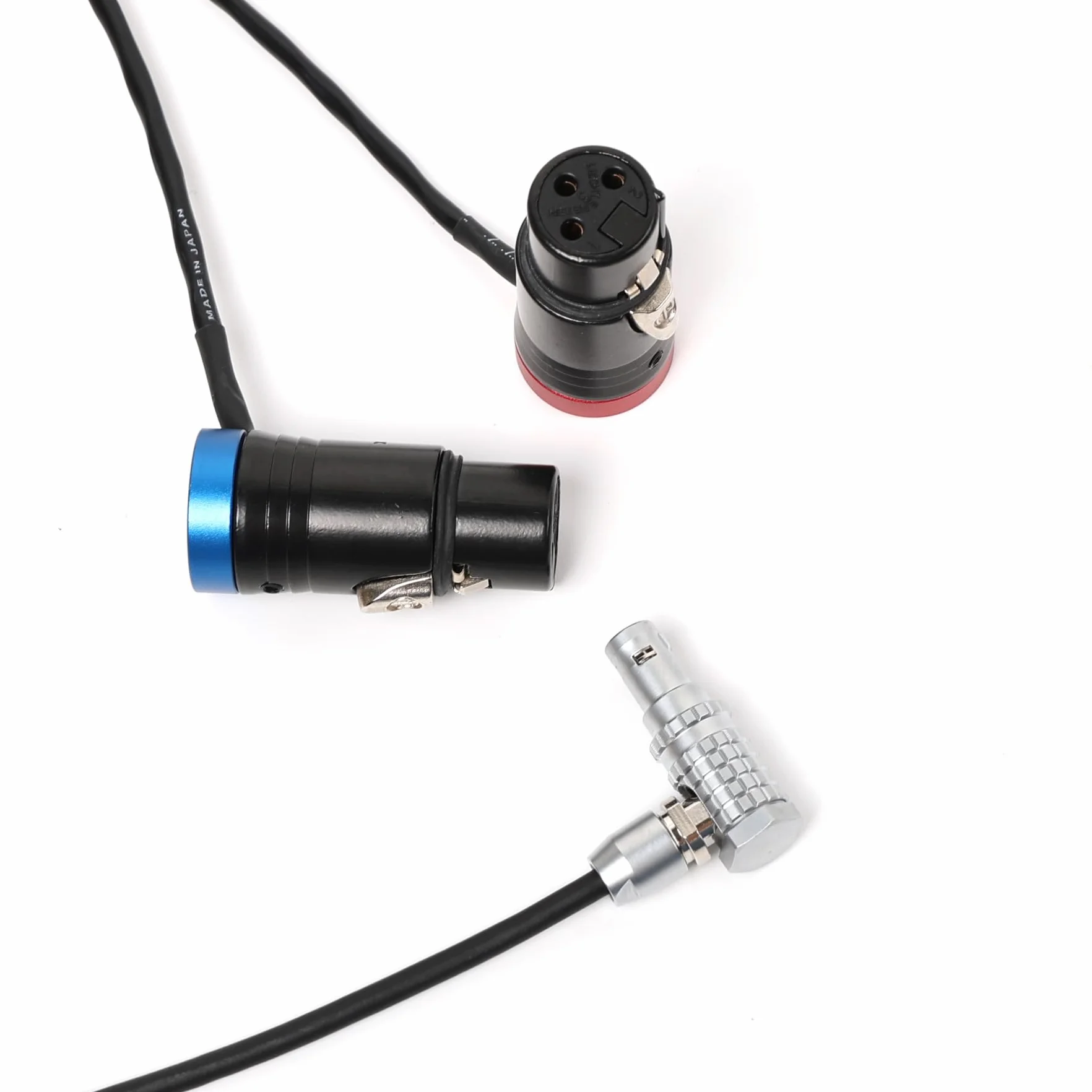 HangTon Kabel audio do kamery ARRI Alexa 35, mini LF, przedwzmacniacz, urządzenia dźwiękowe, rejestrator, kątowy lemo-type 6-pinowy do podwójnego niskoprofilowego XLR 3-pinowy żeński, 60 cm