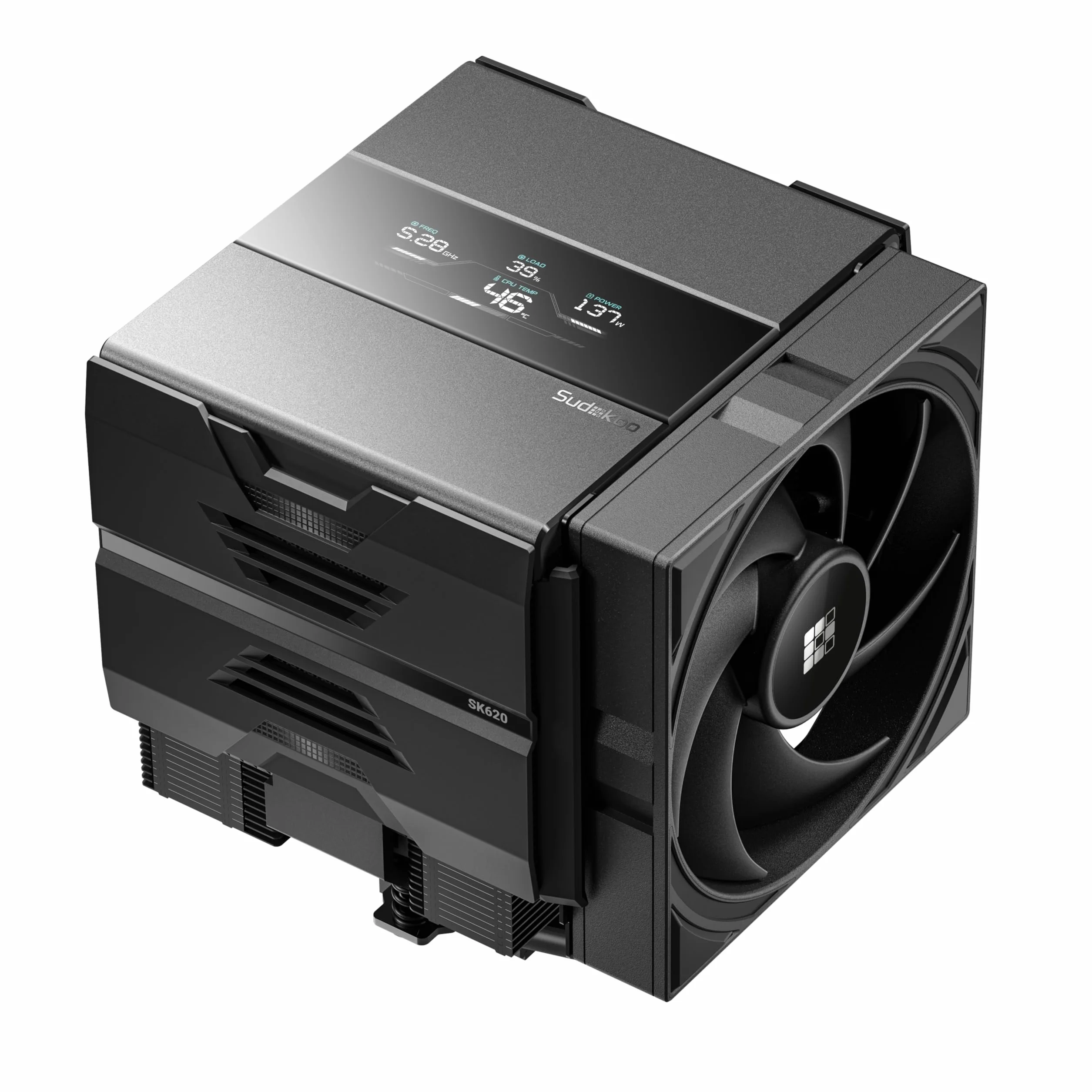 Sudokoo SK620V CPU-K?hler, Dual Tower - 2x 120mm, schwarz (R-SK620V-BKNDAN-GAS)